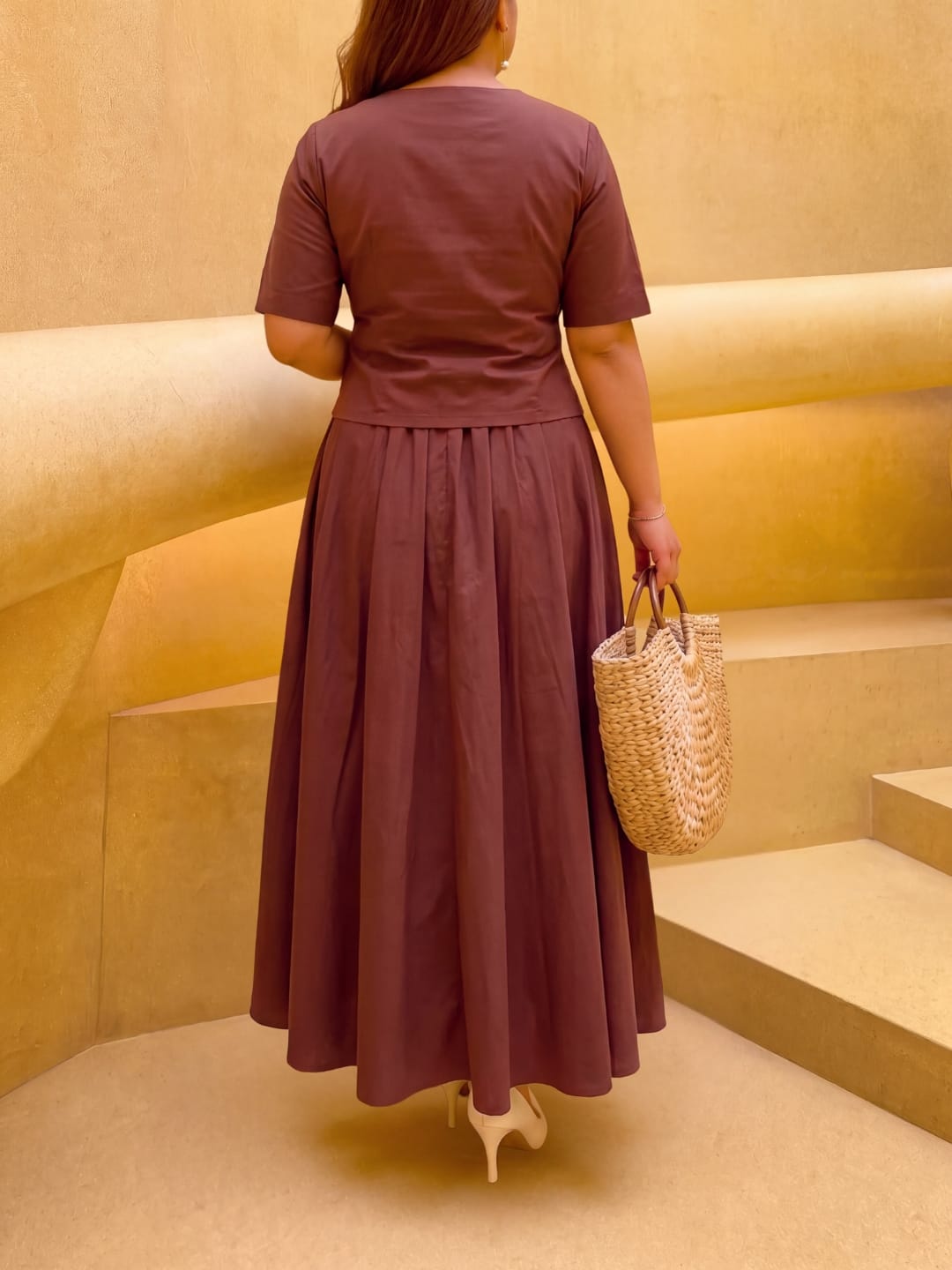 Brown Francesca Co-ord Set