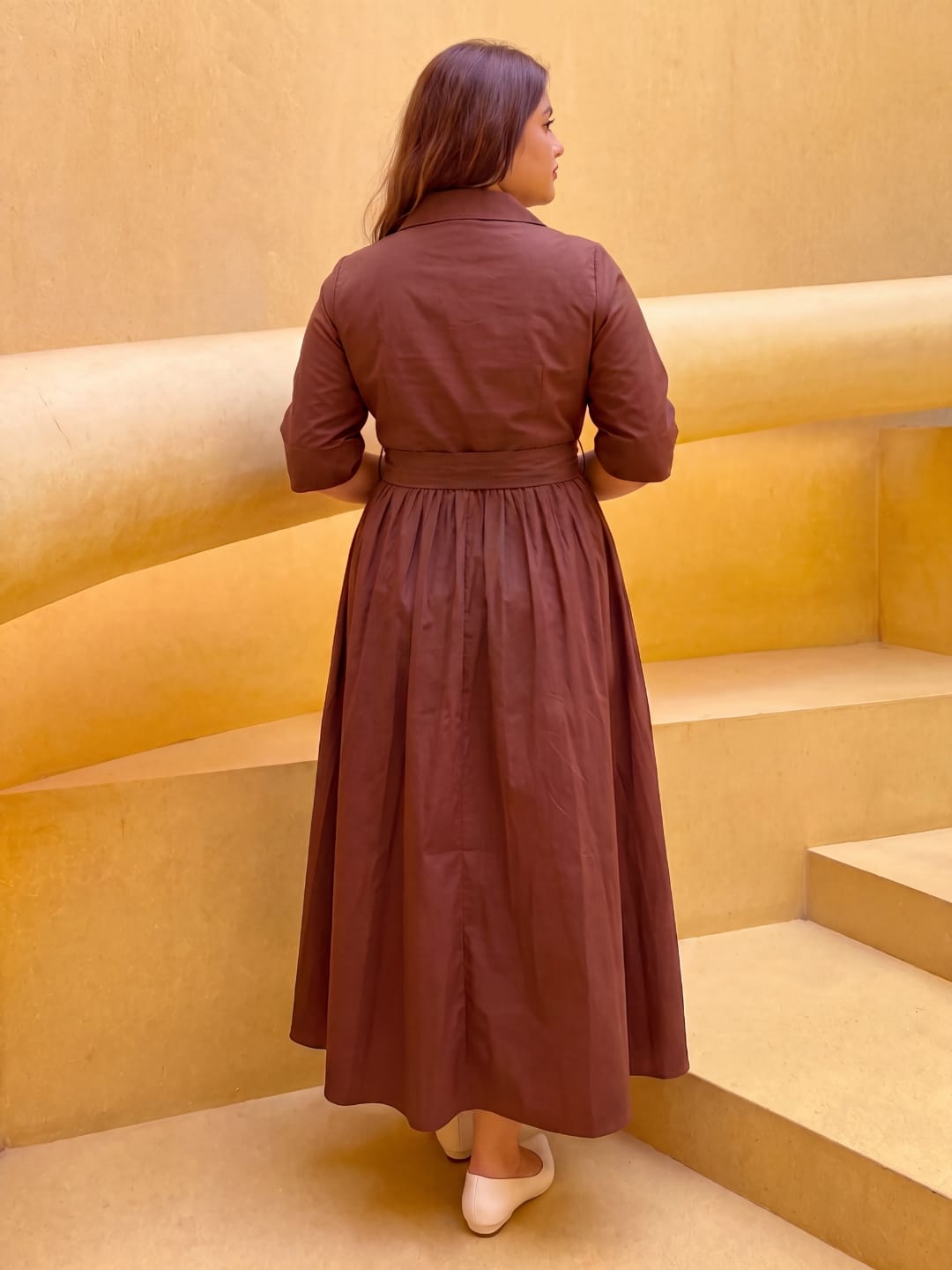 Brown Gardenia Dress