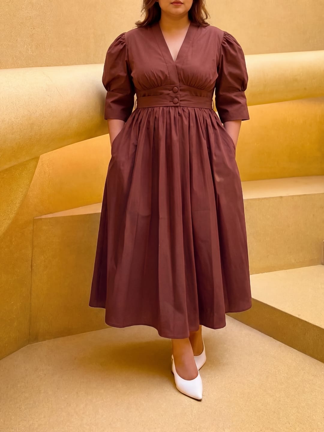 Brown Biscotti Dress