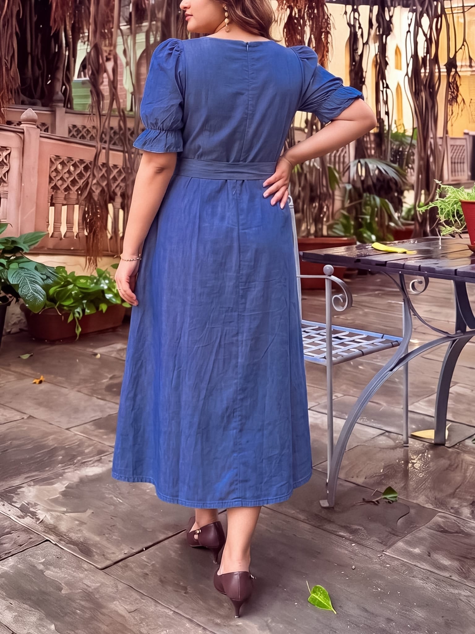 Luna Chambray Dress