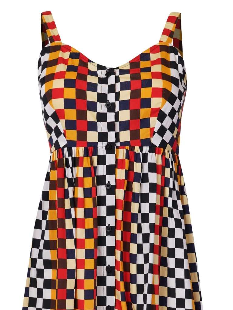 Chroma Button Down Dress