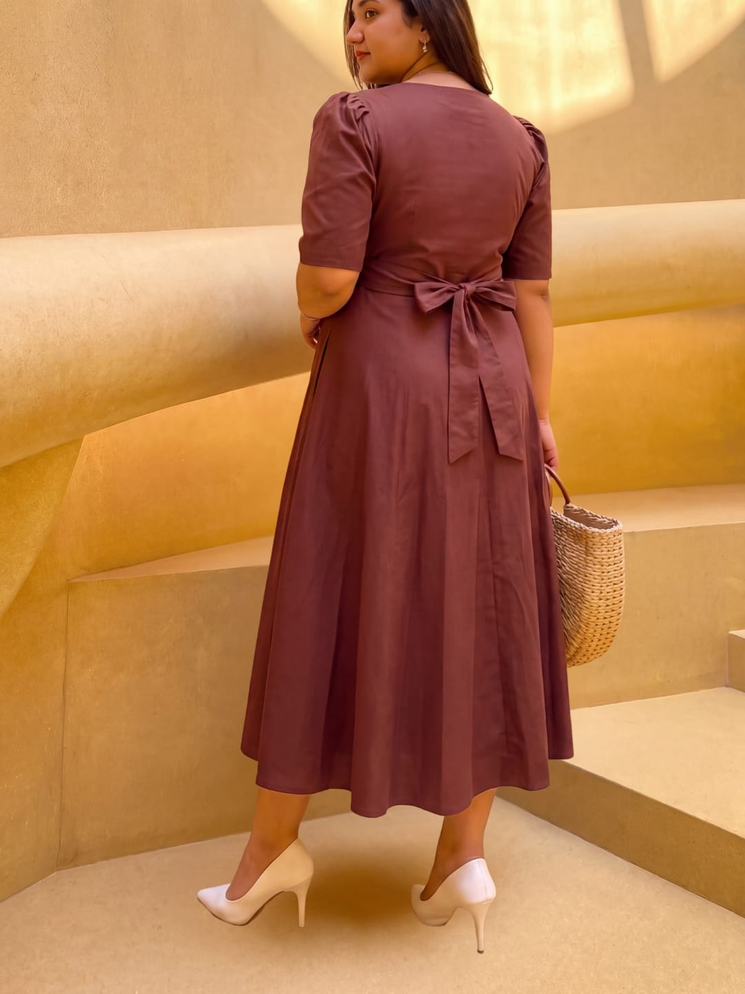Brown Megan Dress