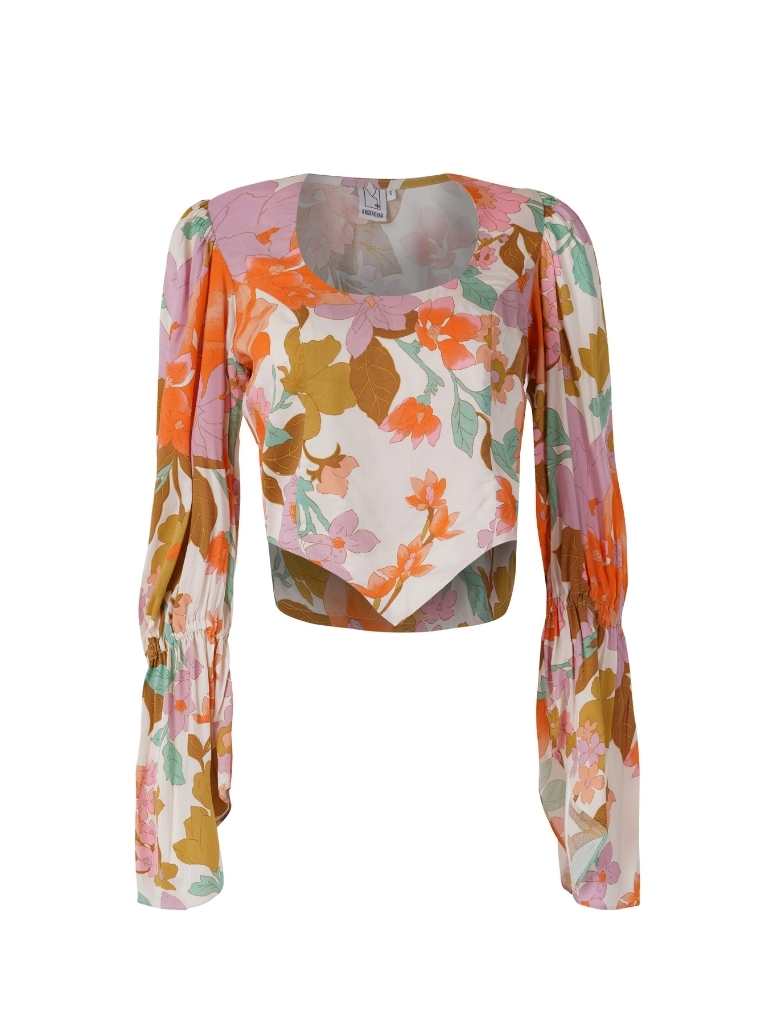 Blossomsoft Faux Corset Top