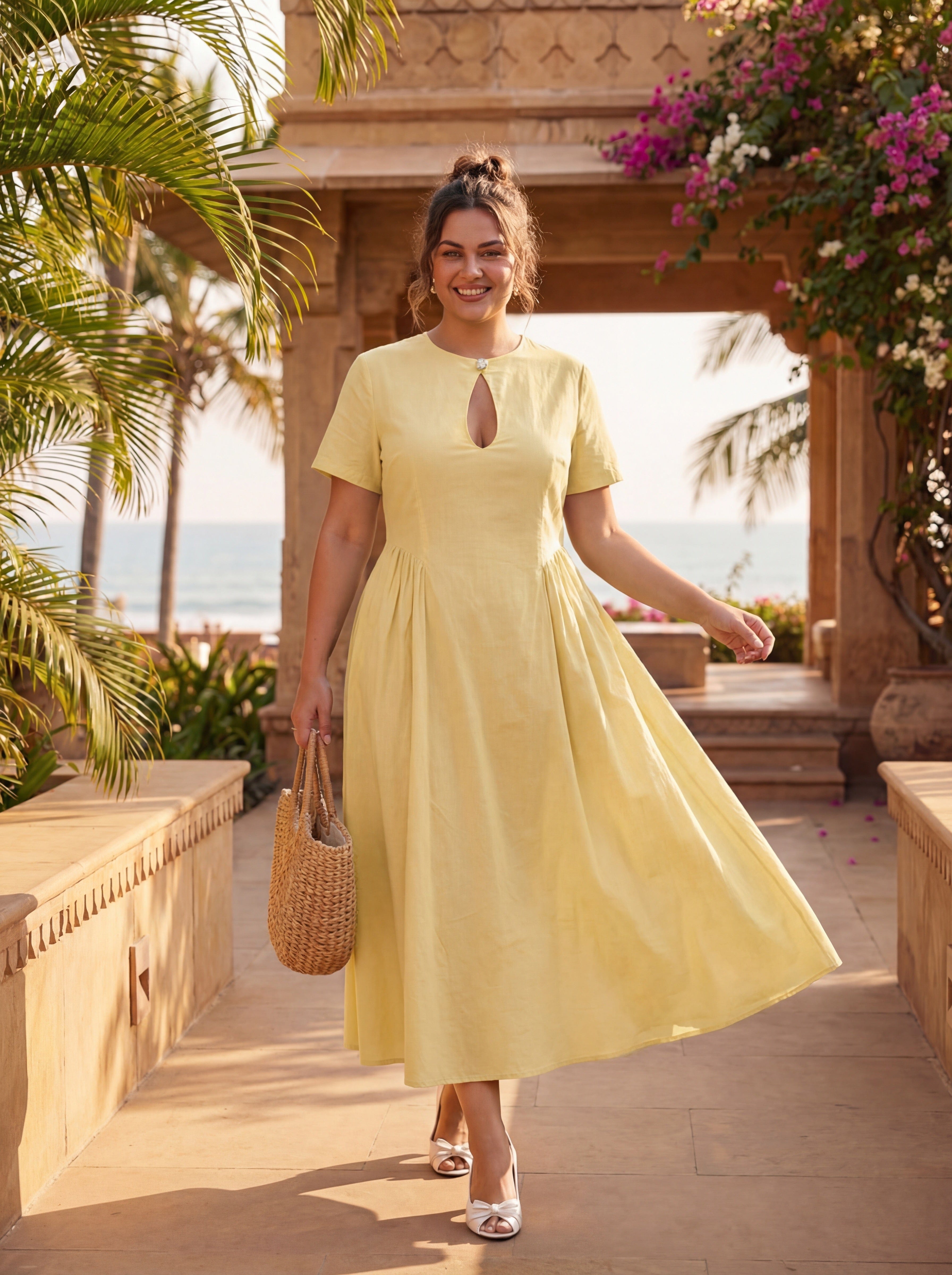 Butter Yellow Rosalie Dress