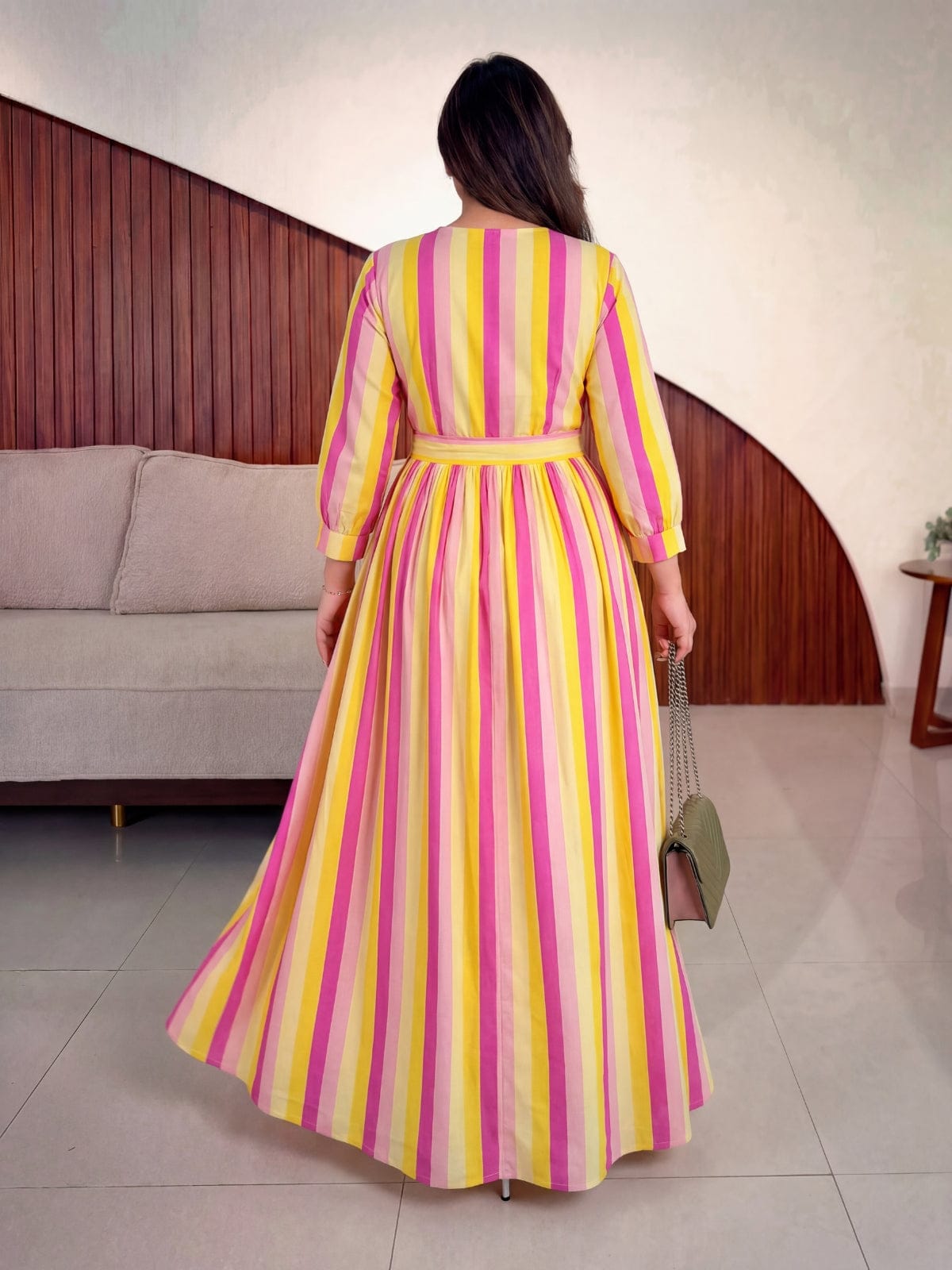 Sunset Stripe Casa Dress