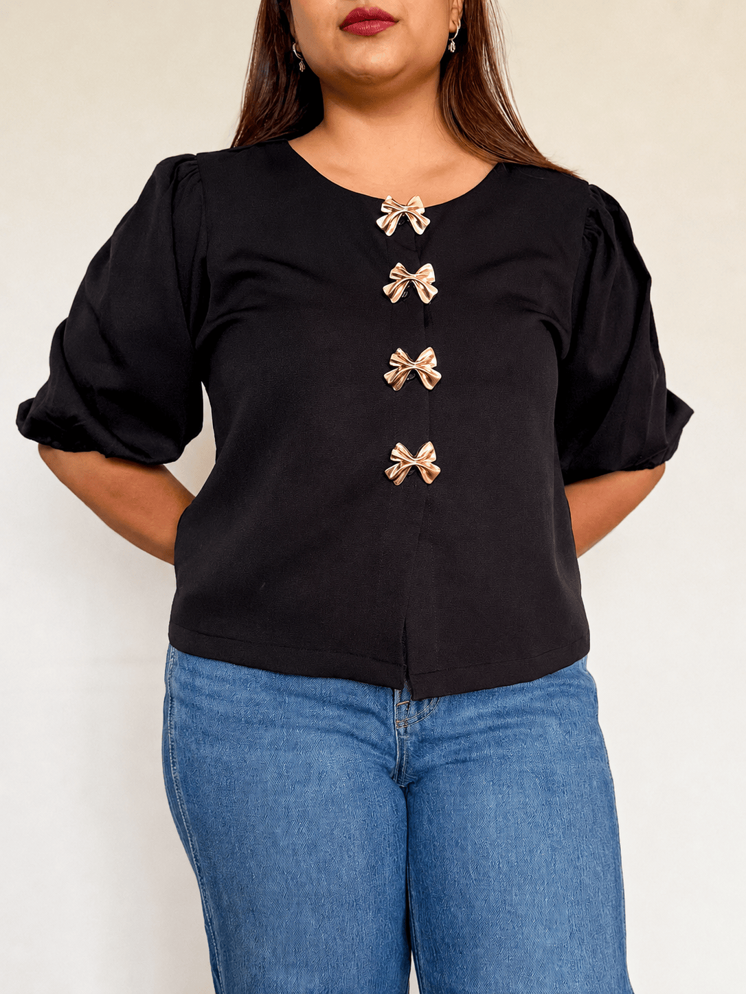 Bijou Bow Waistcoat Top