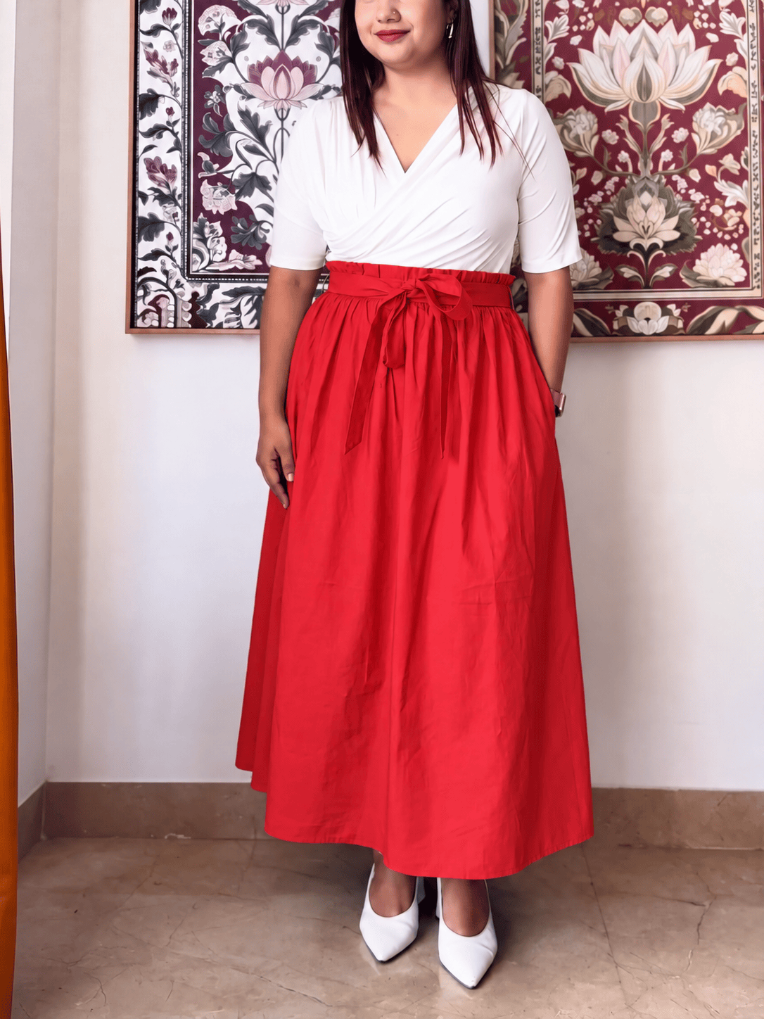 Eden Paper Bag Waist Skirt
