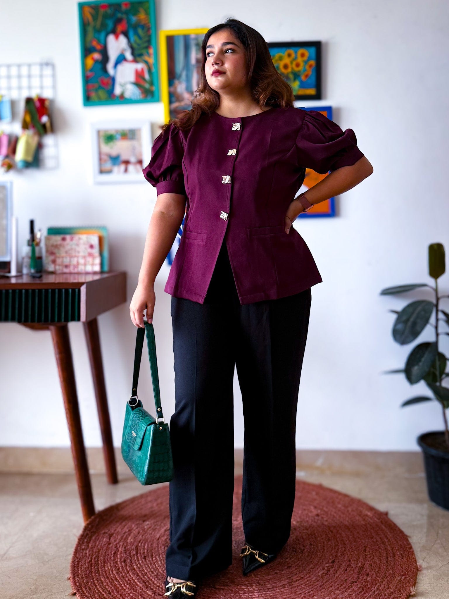 Victoria Sleeved Waistcoat Top