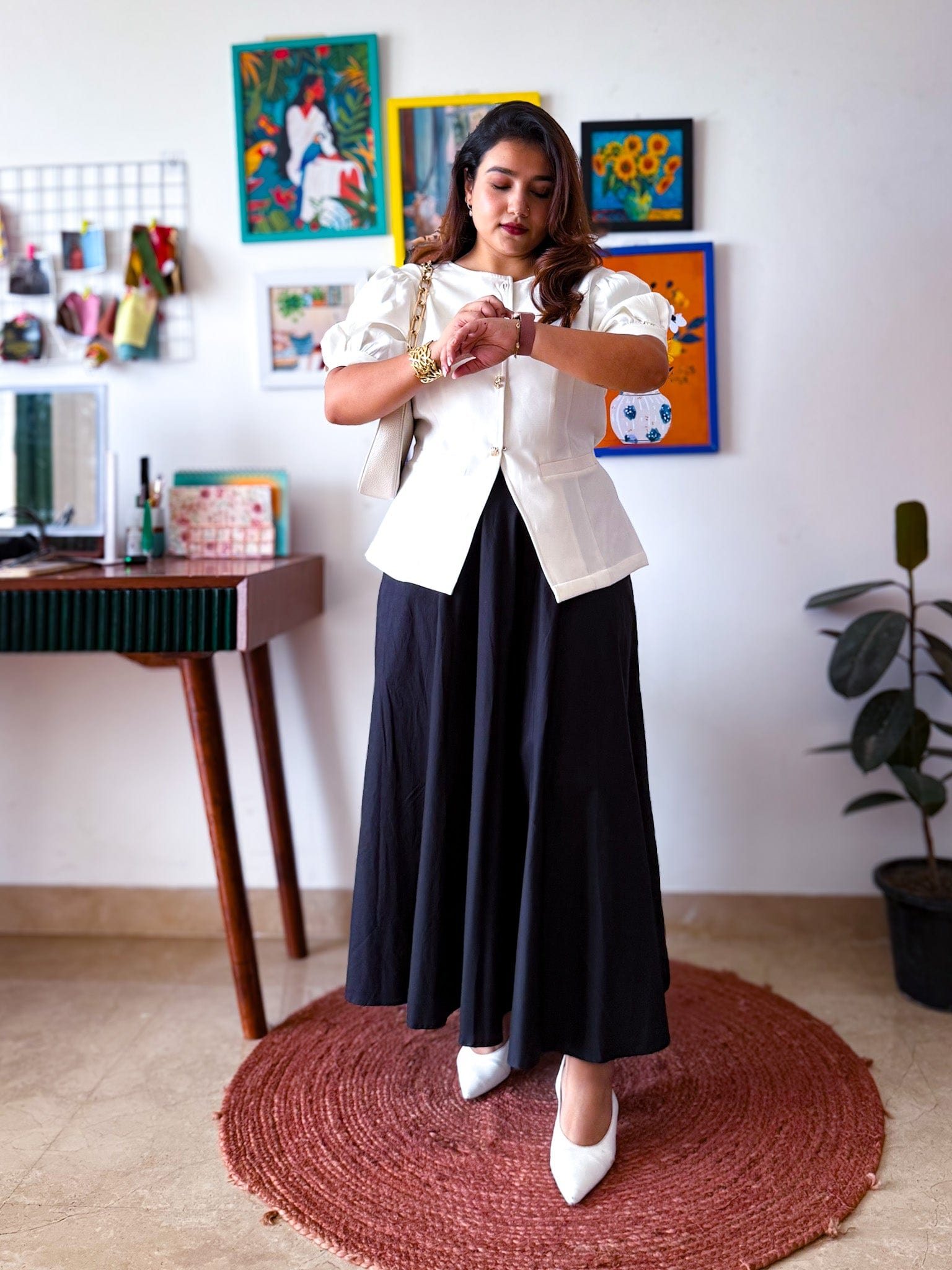 Dove Sleeved Waistcoat Top