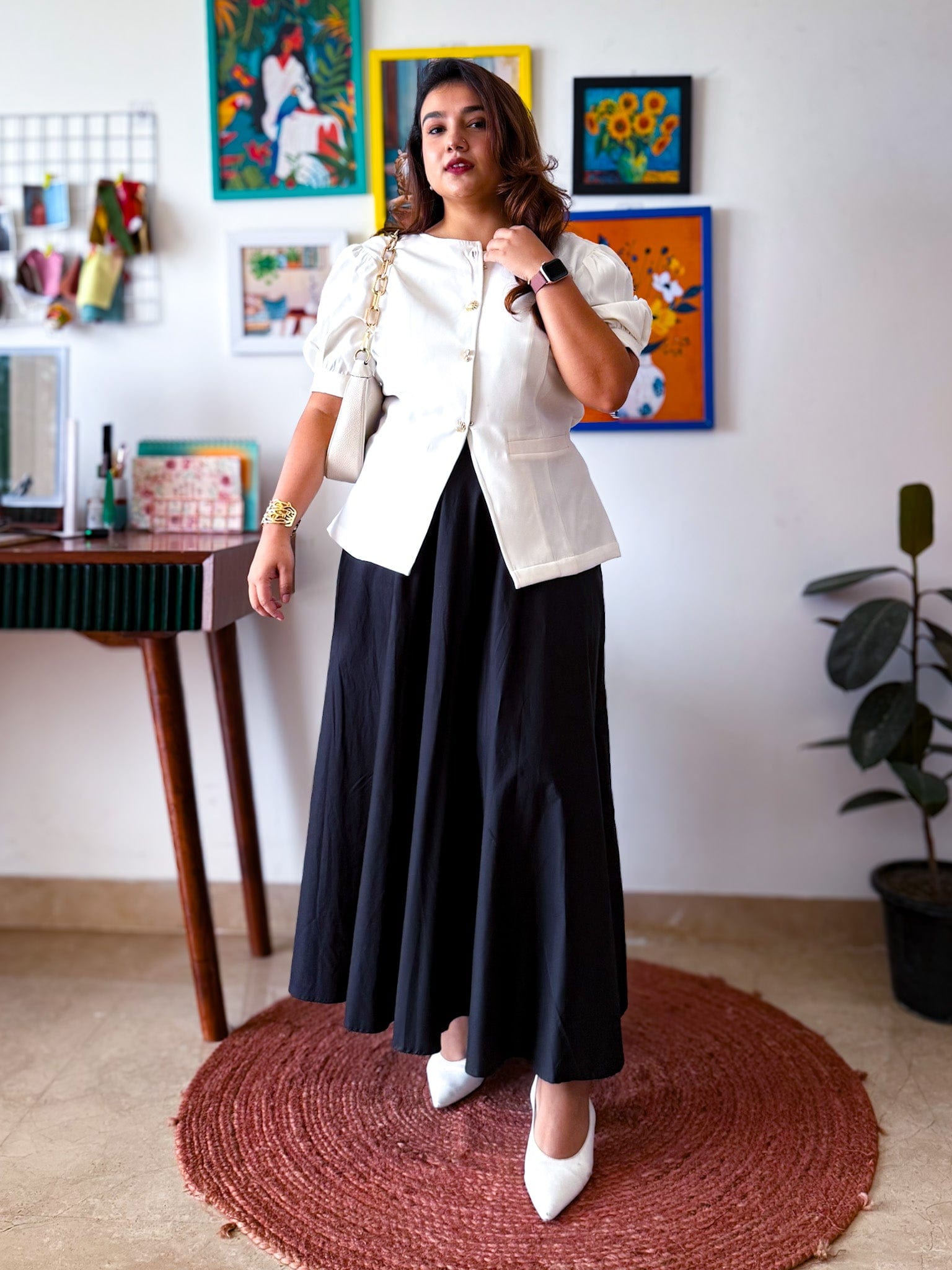 Dove Sleeved Waistcoat Top