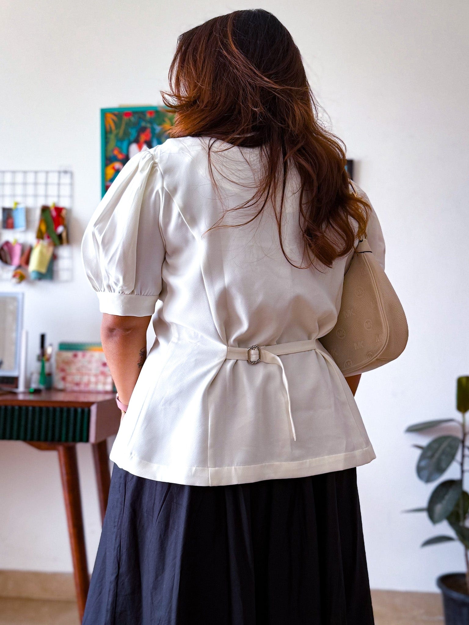 Dove Sleeved Waistcoat Top