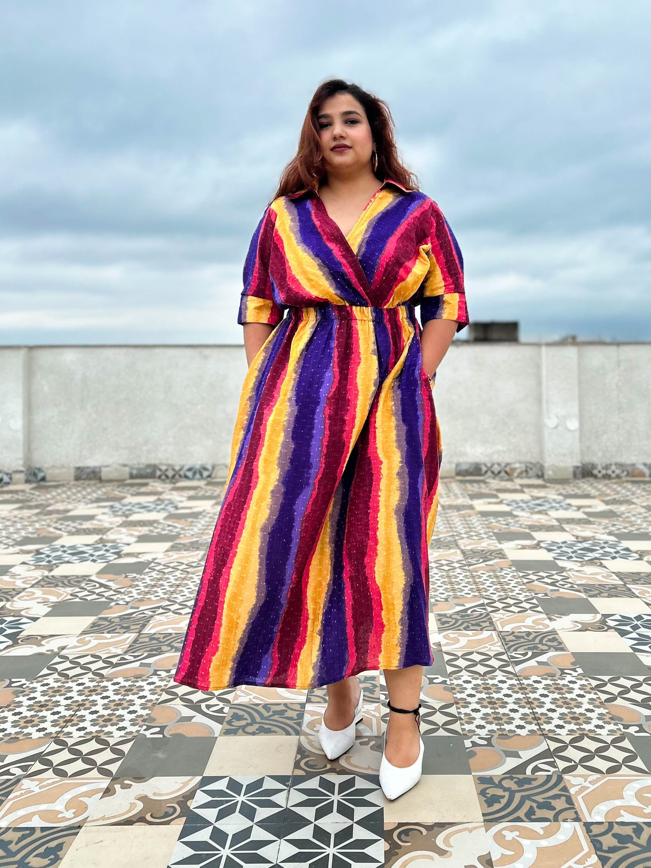 Printed Reha Dress