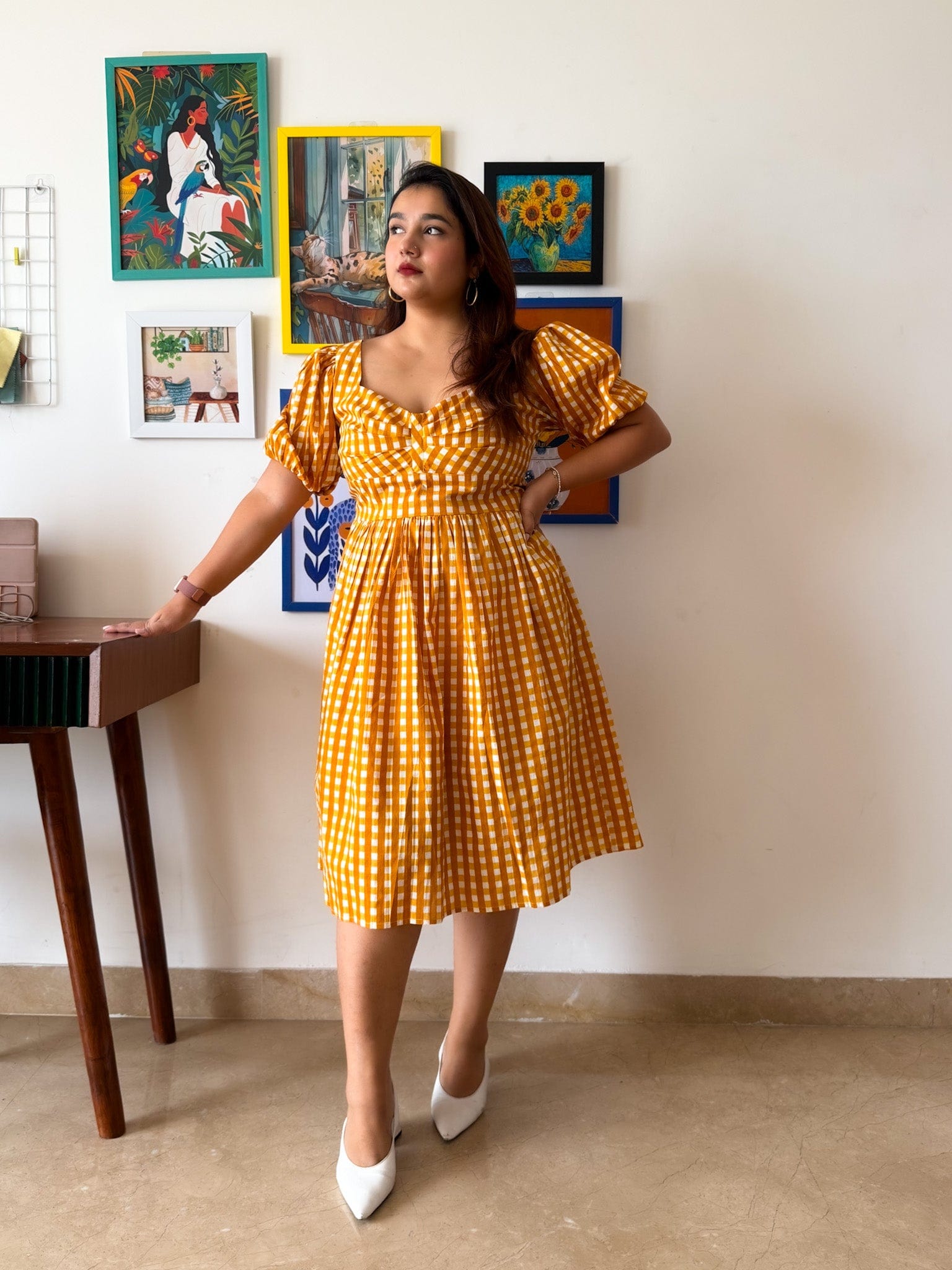 Yellow Gingham Lilo Dress