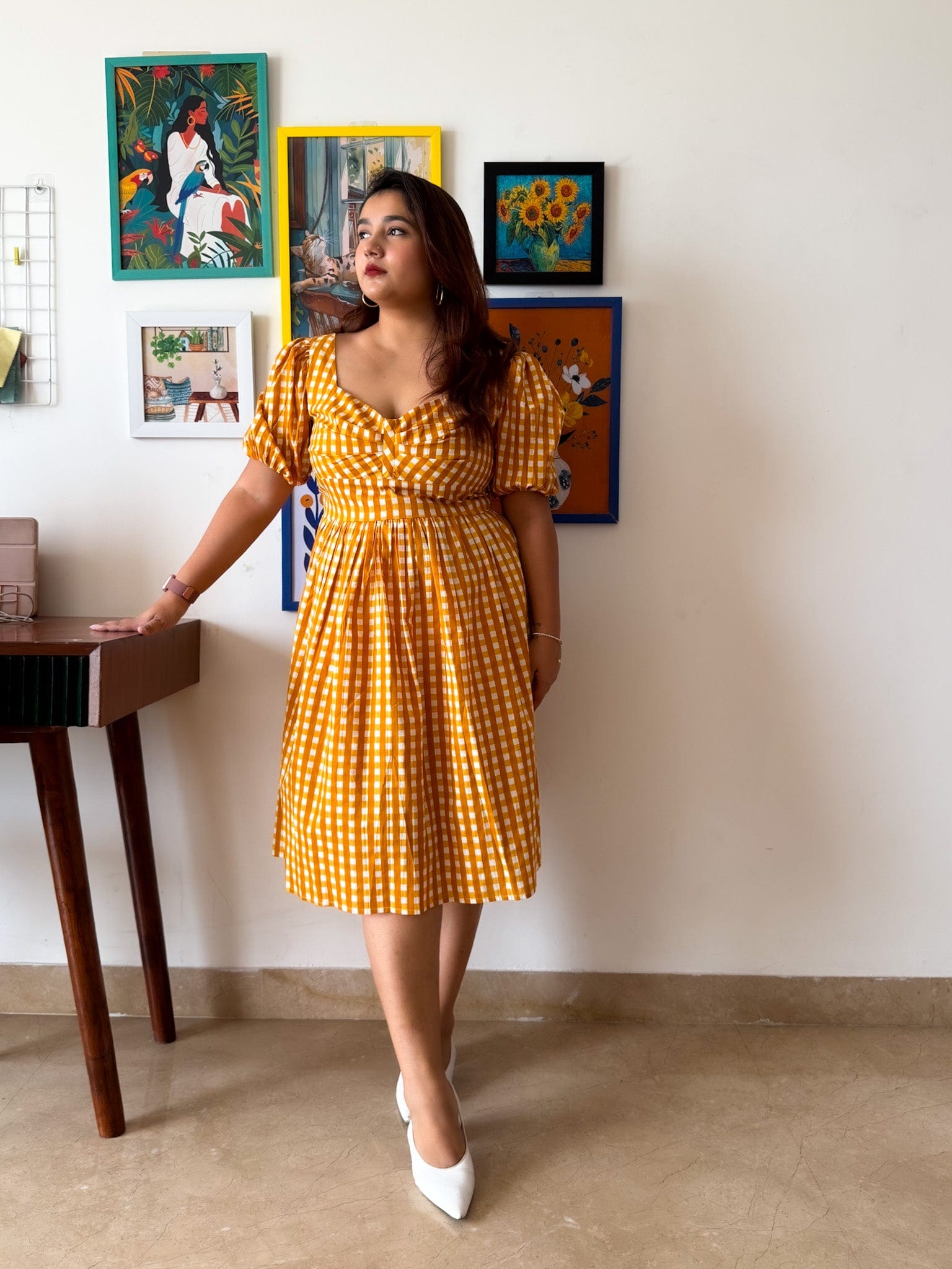 Yellow Gingham Lilo Dress