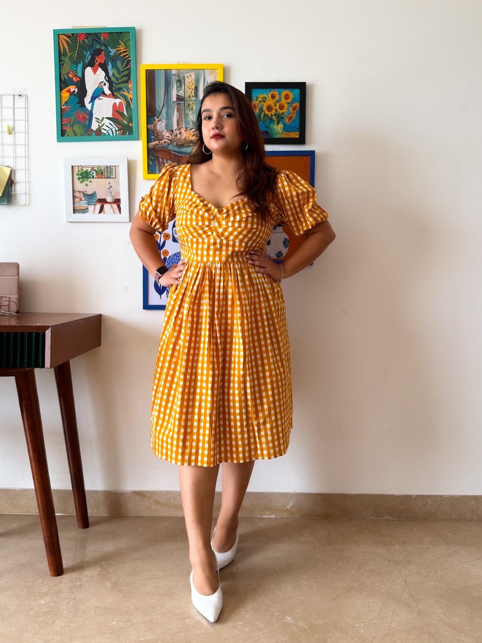 Yellow Gingham Lilo Dress