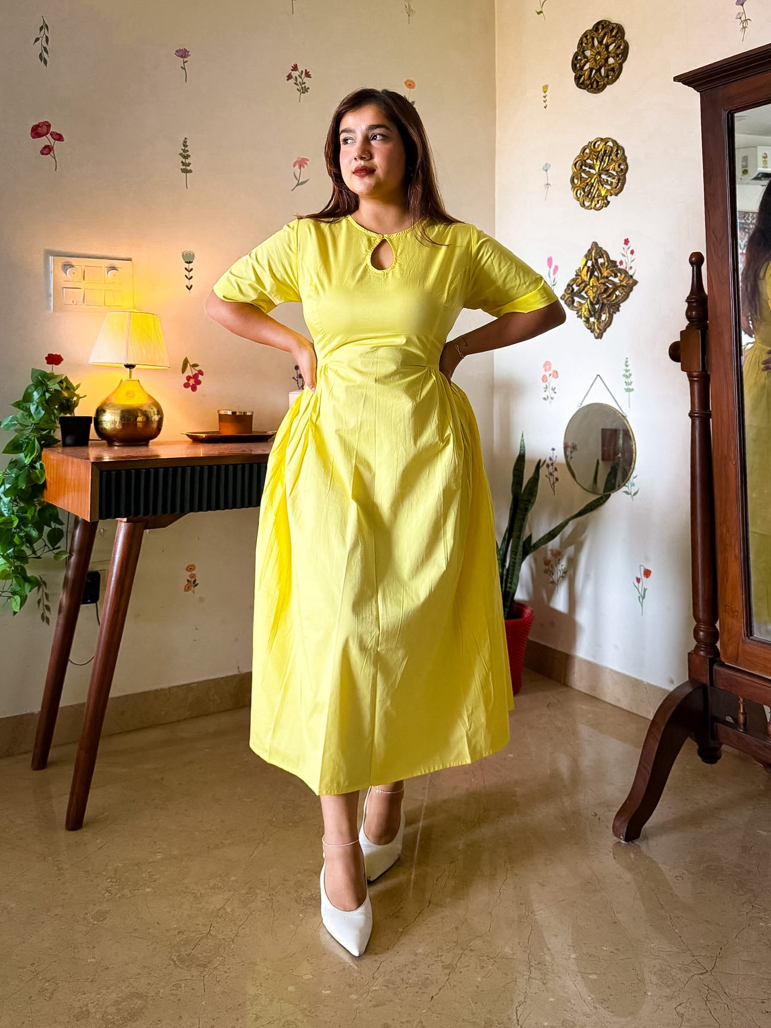 Butter Yellow Rosalie Dress