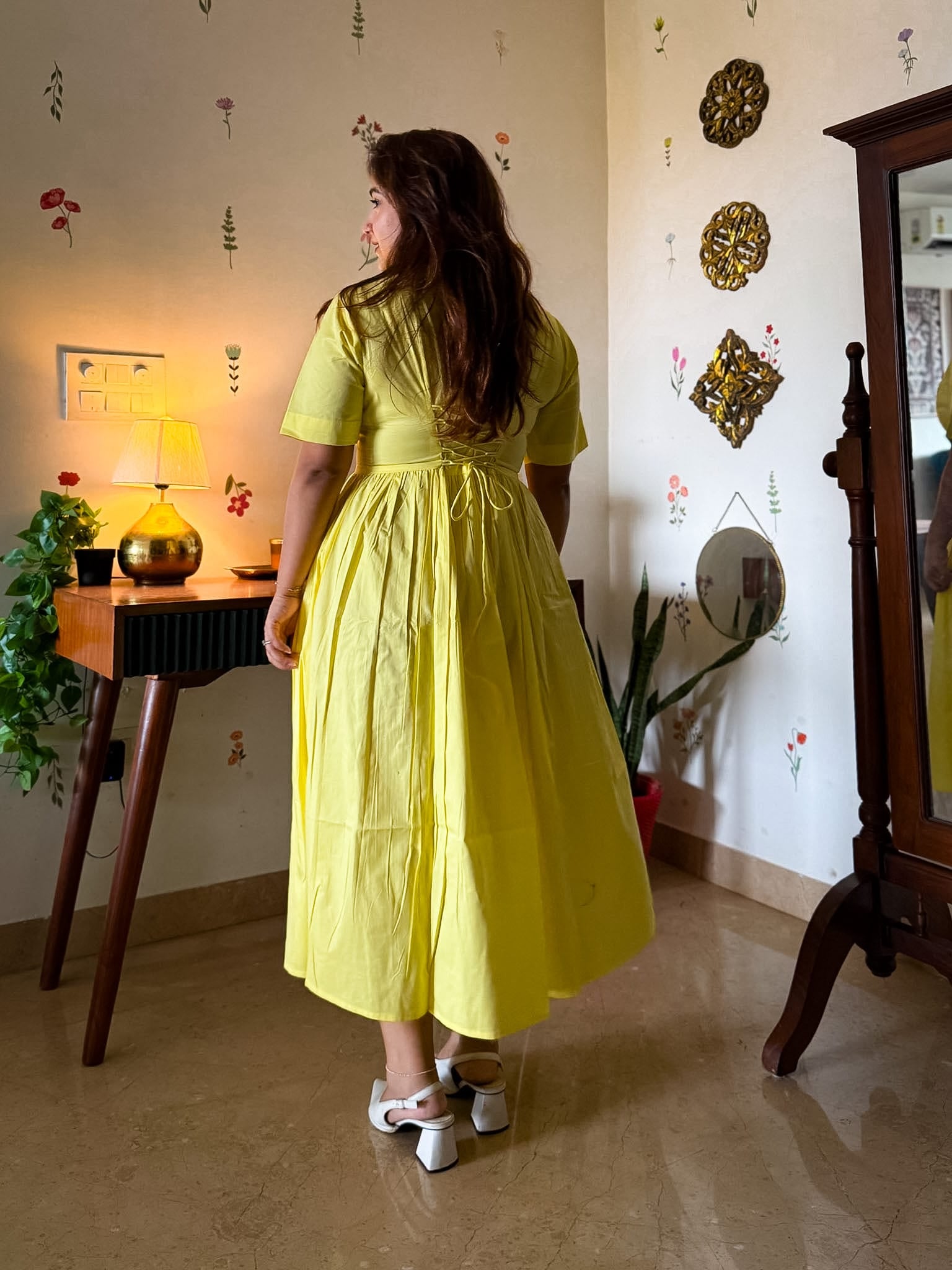 Butter Yellow Rosalie Dress