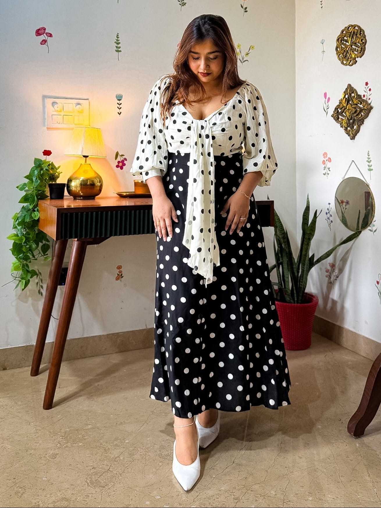 Mix Polka Lemonade Dress
