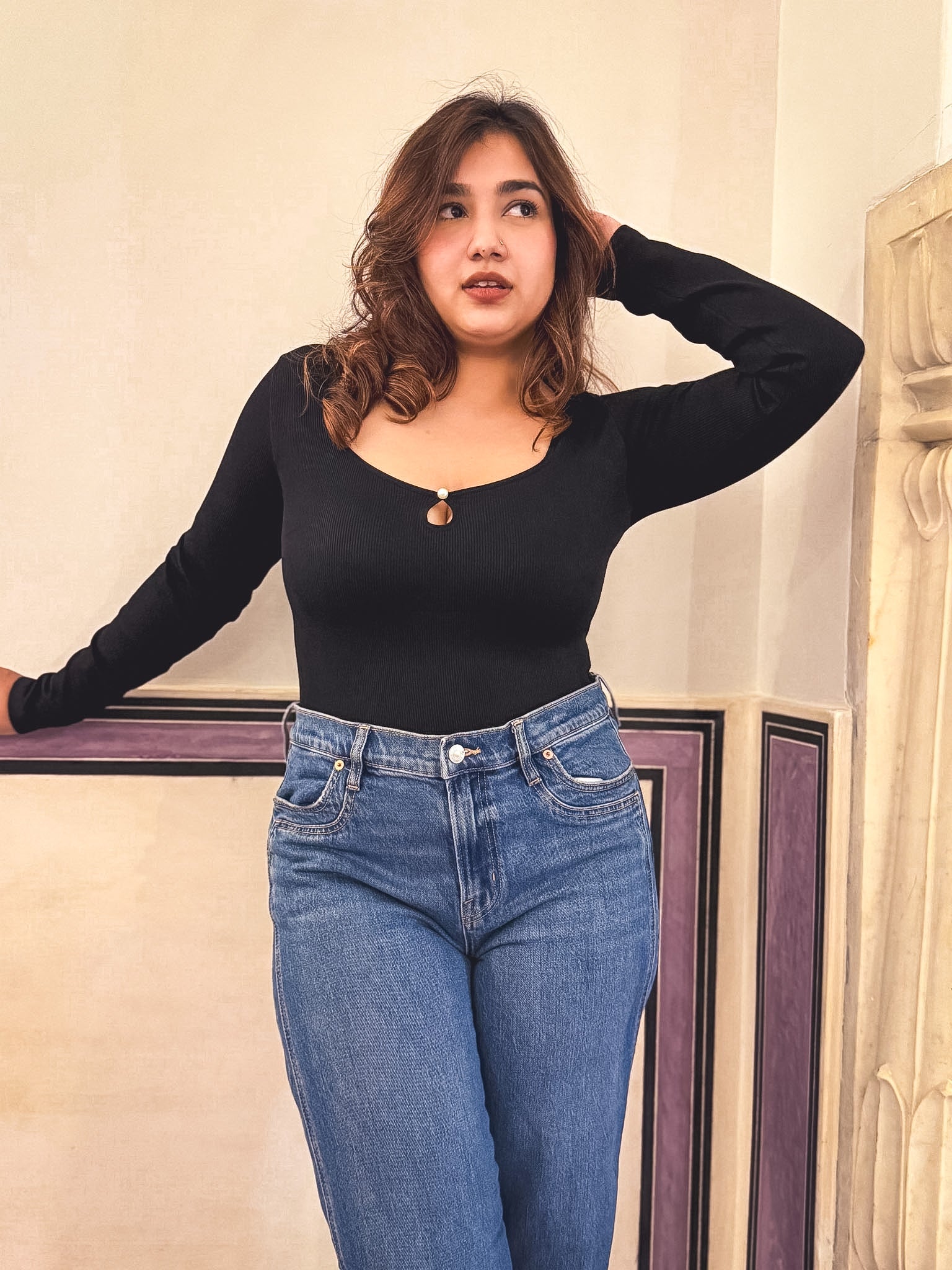 Pearl Drop Sculpting Bodysuit Top