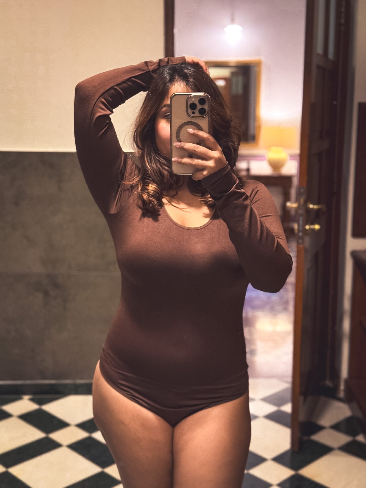 Hot Cacao Sculpting Bodysuit Top