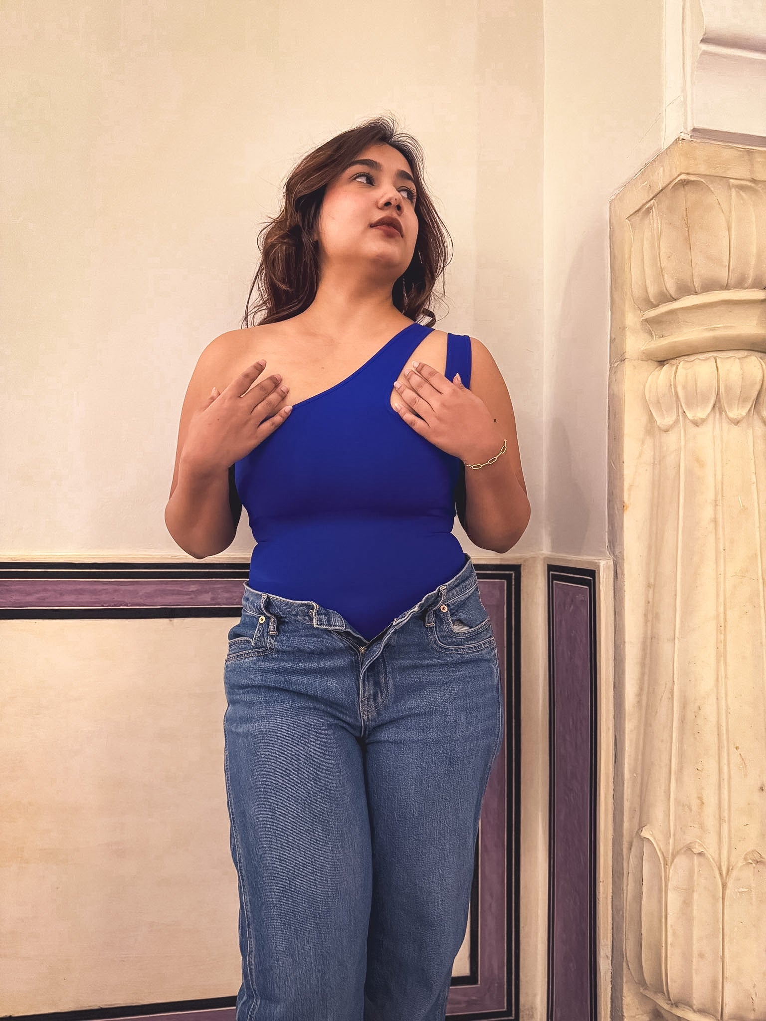 Peakaboo Sculpting Bodysuit Top