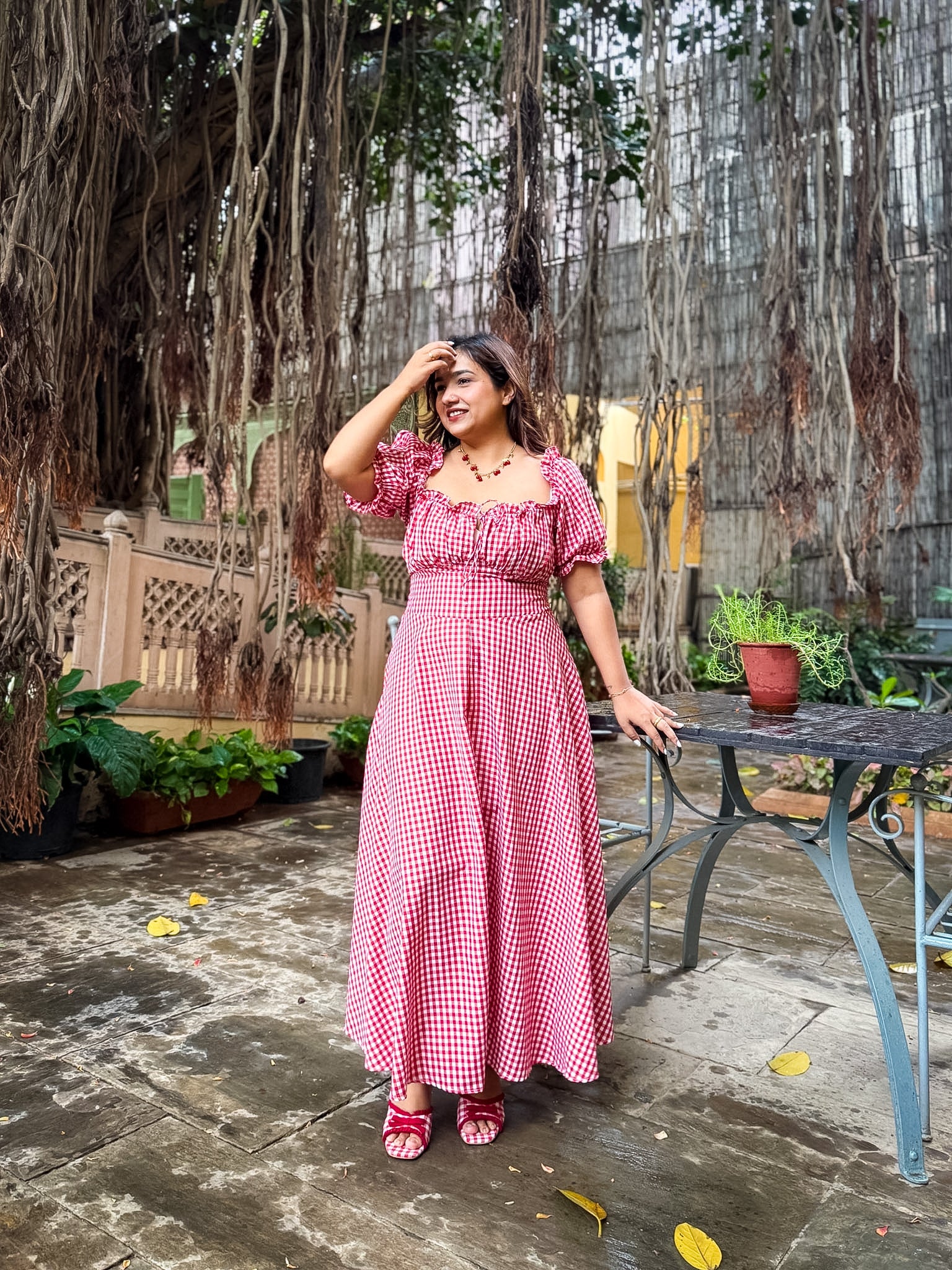 Red Gingham Renee Dress