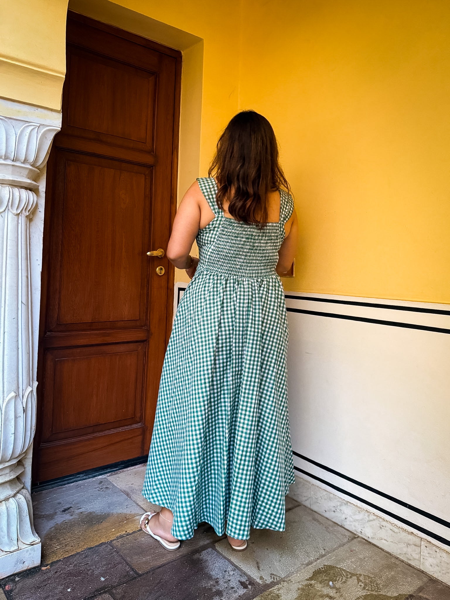 Green Gingham Carrie Dress