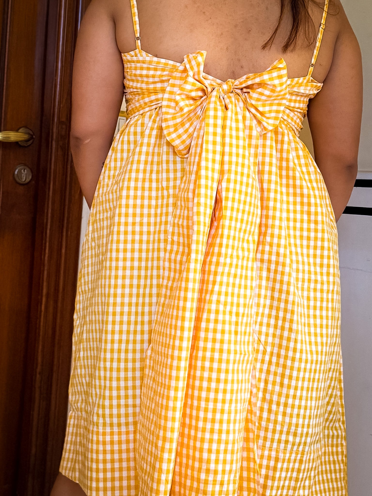 Yellow Gingham Celestial Dress