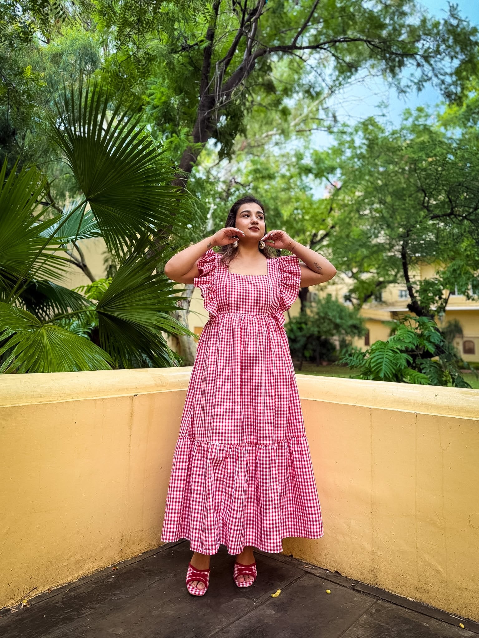 Red Gingham Hiya Dress