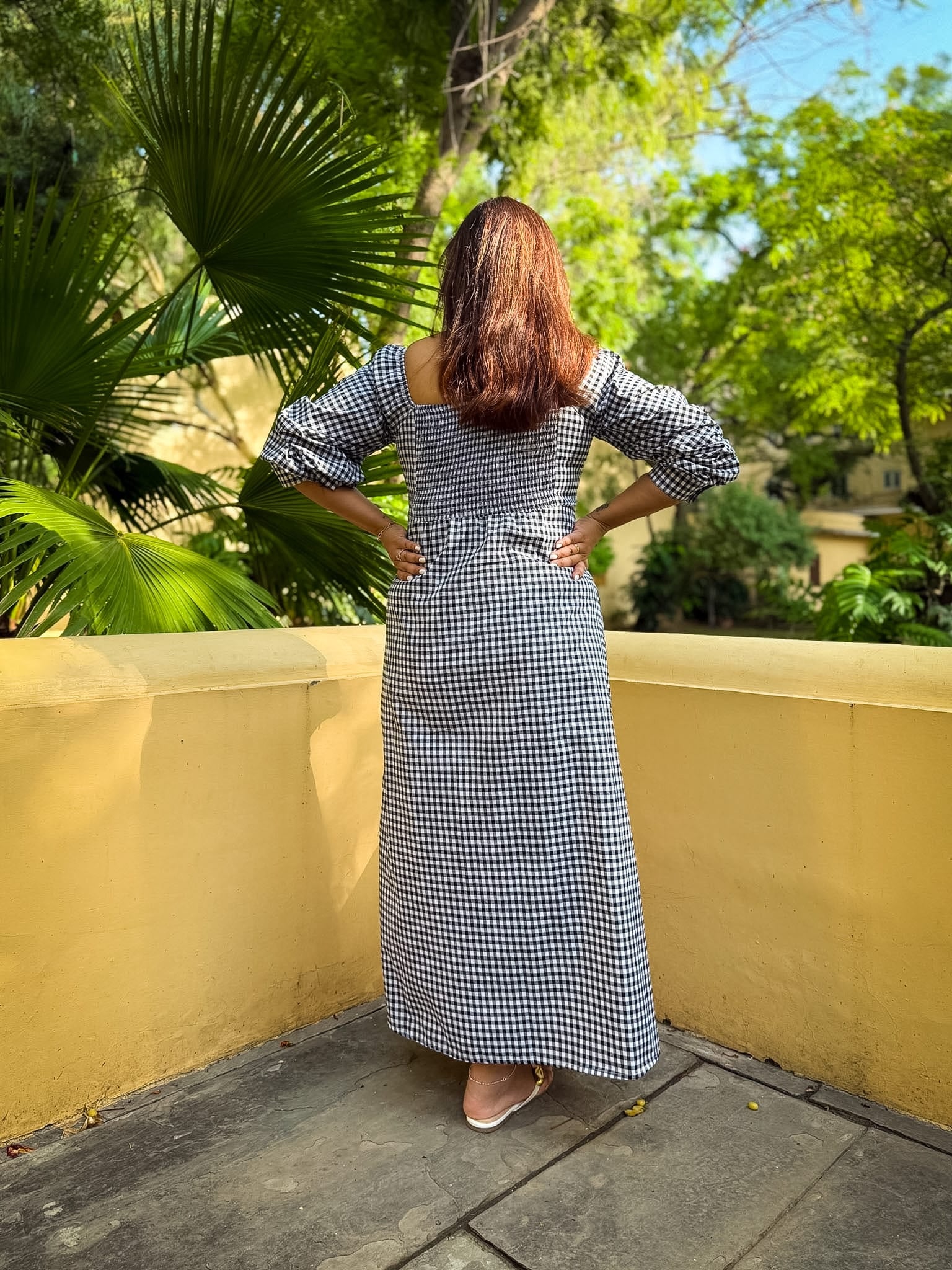 Black Gingham Lemonade Dress