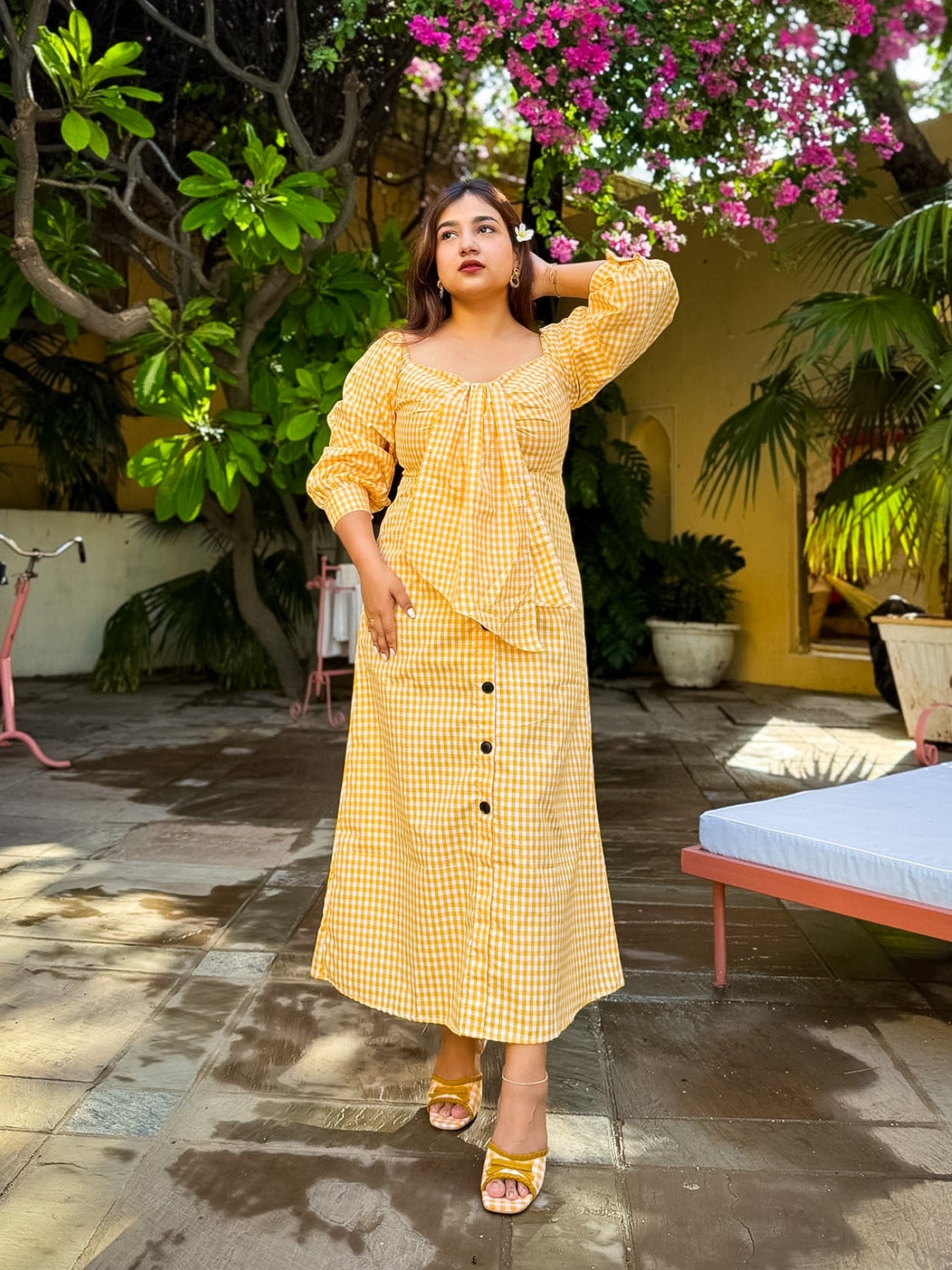 Yellow Gingham Lemonade Dress