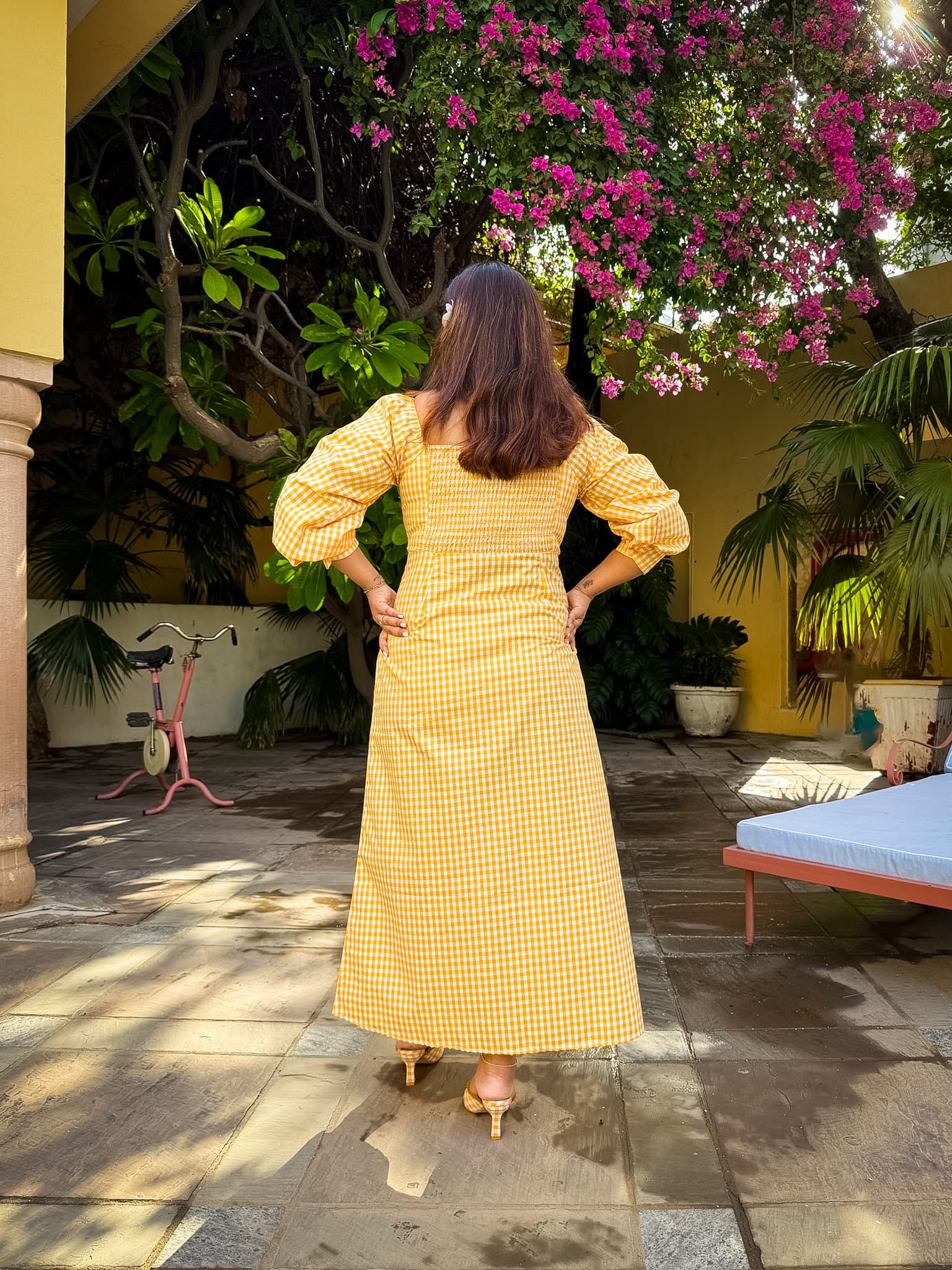 Yellow Gingham Lemonade Dress