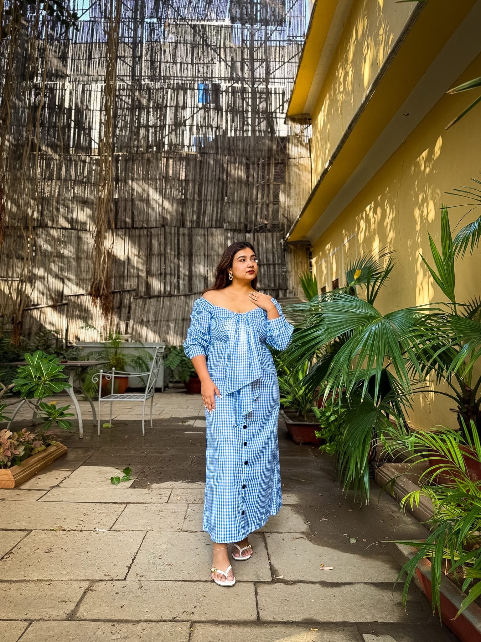 Blue Gingham Lemonade Dress