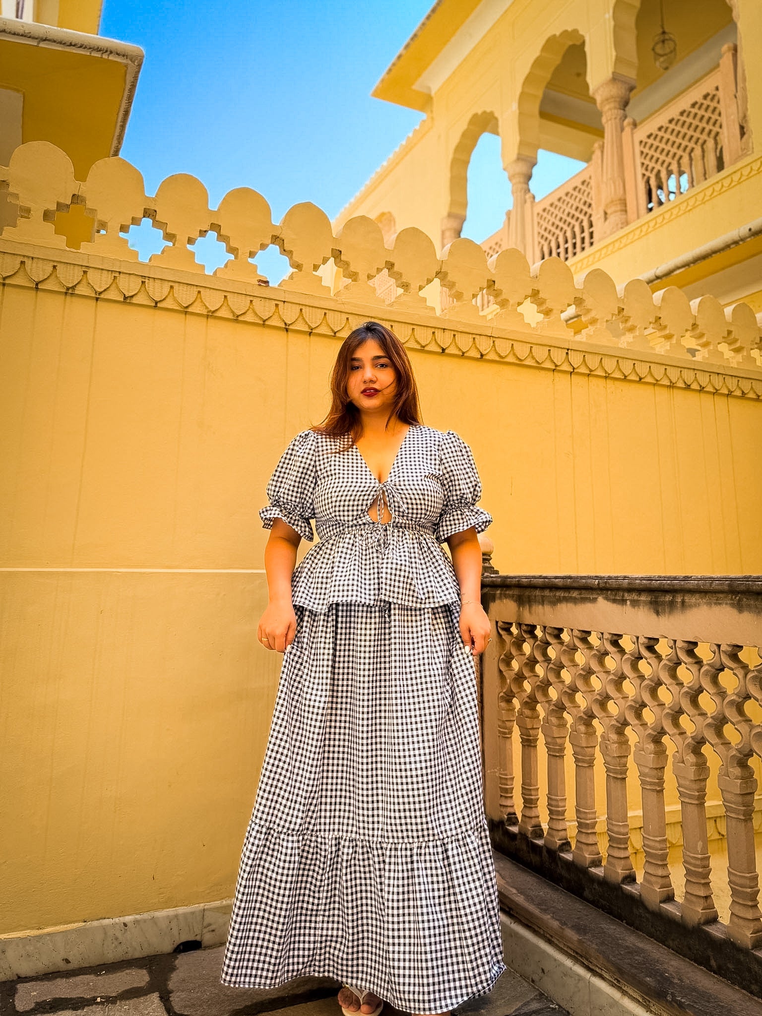 Black Gingham Sunny Set