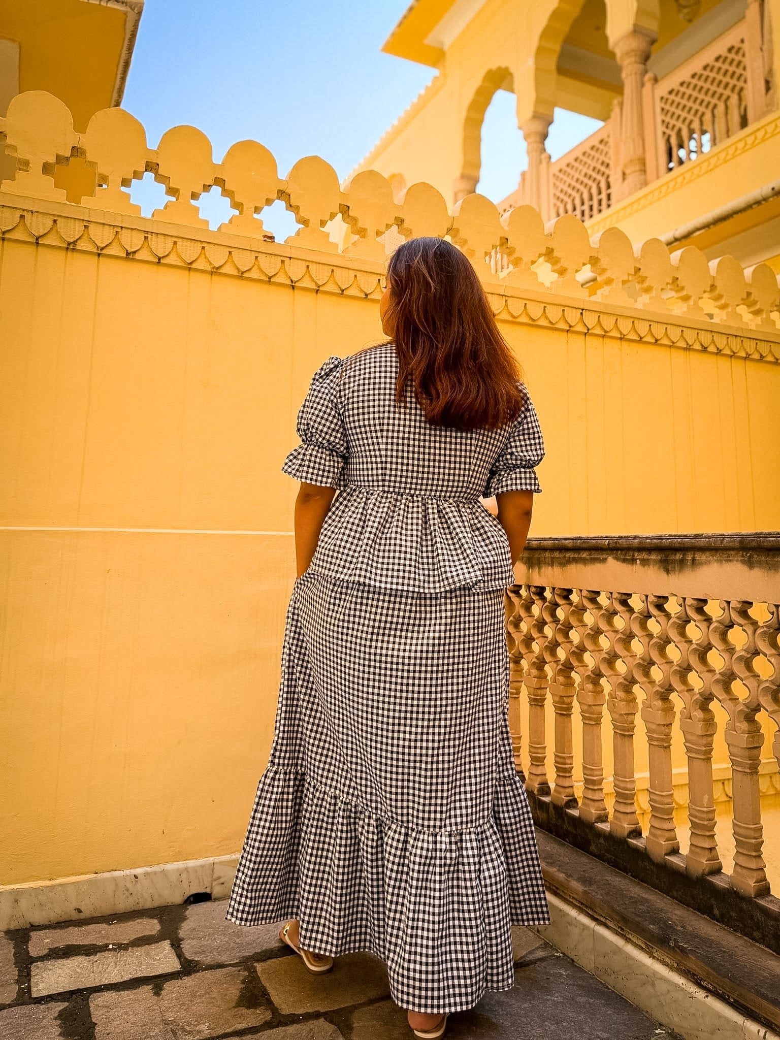 Black Gingham Sunny Set