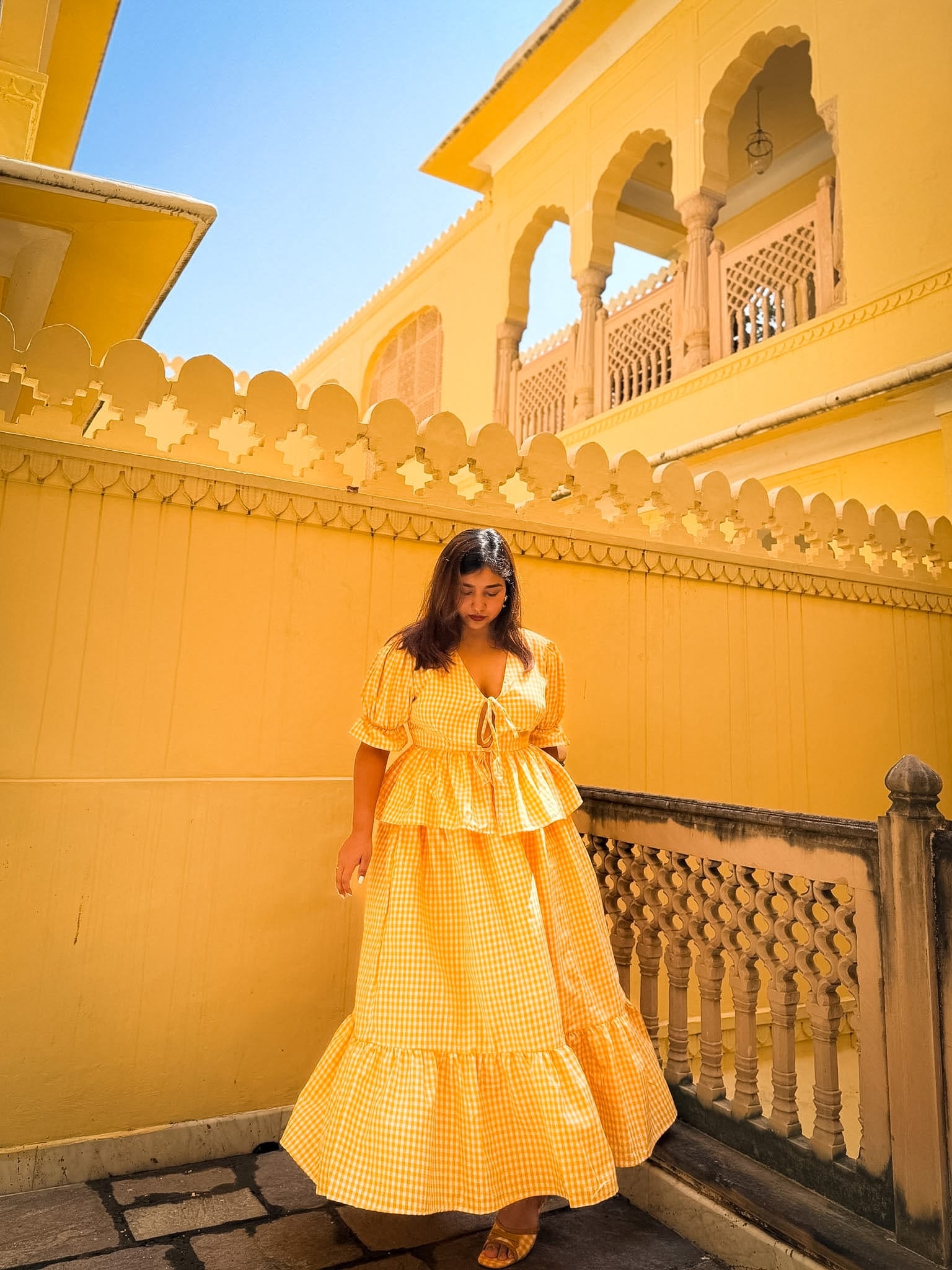 Yellow Gingham Sunny Set