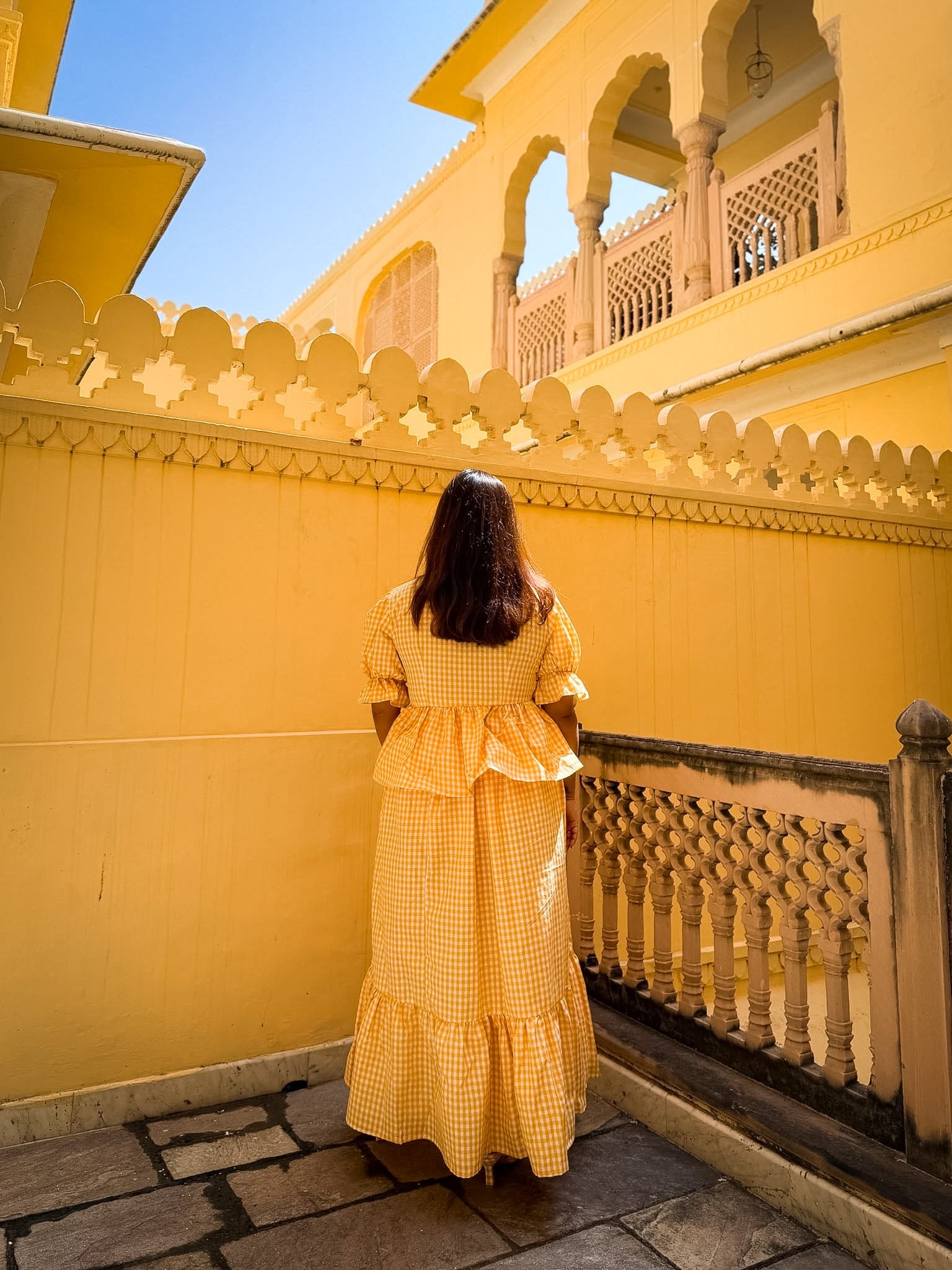 Yellow Gingham Sunny Set