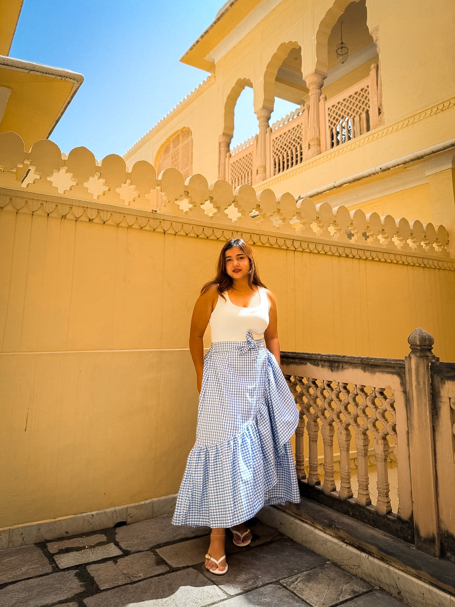 Blue Gingham Ciao Skirt