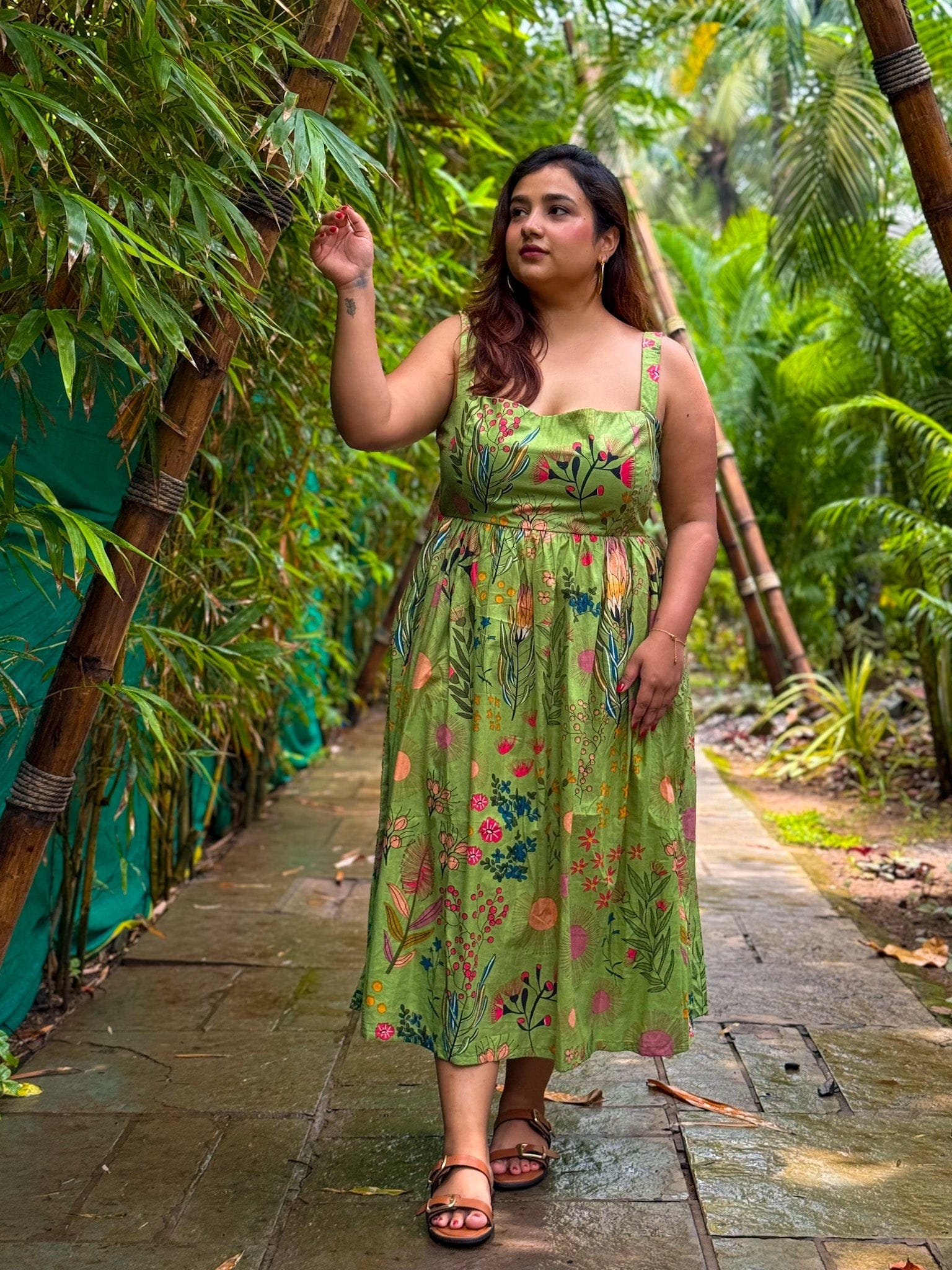 Parrot Midi Dress