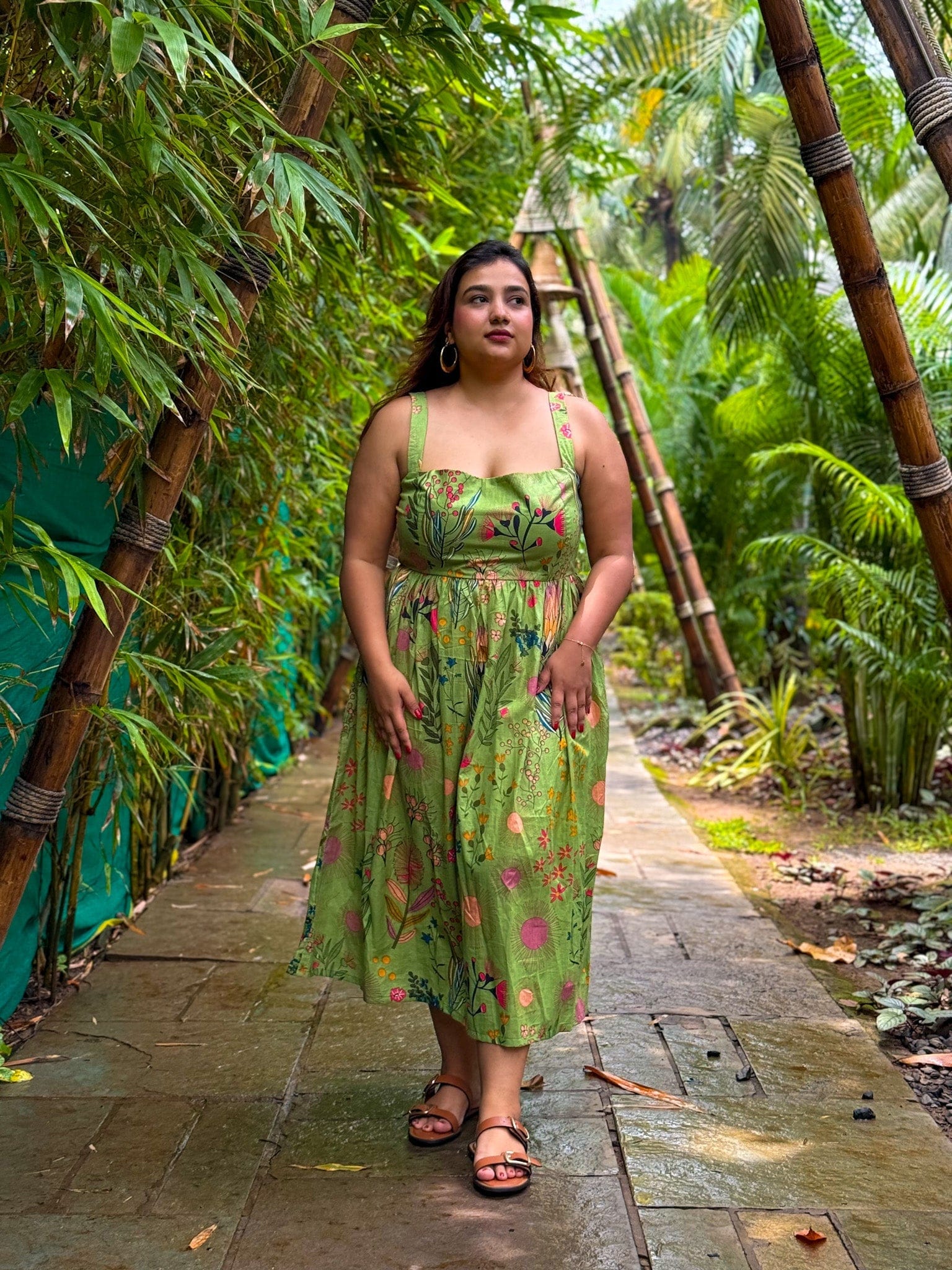 Parrot Midi Dress