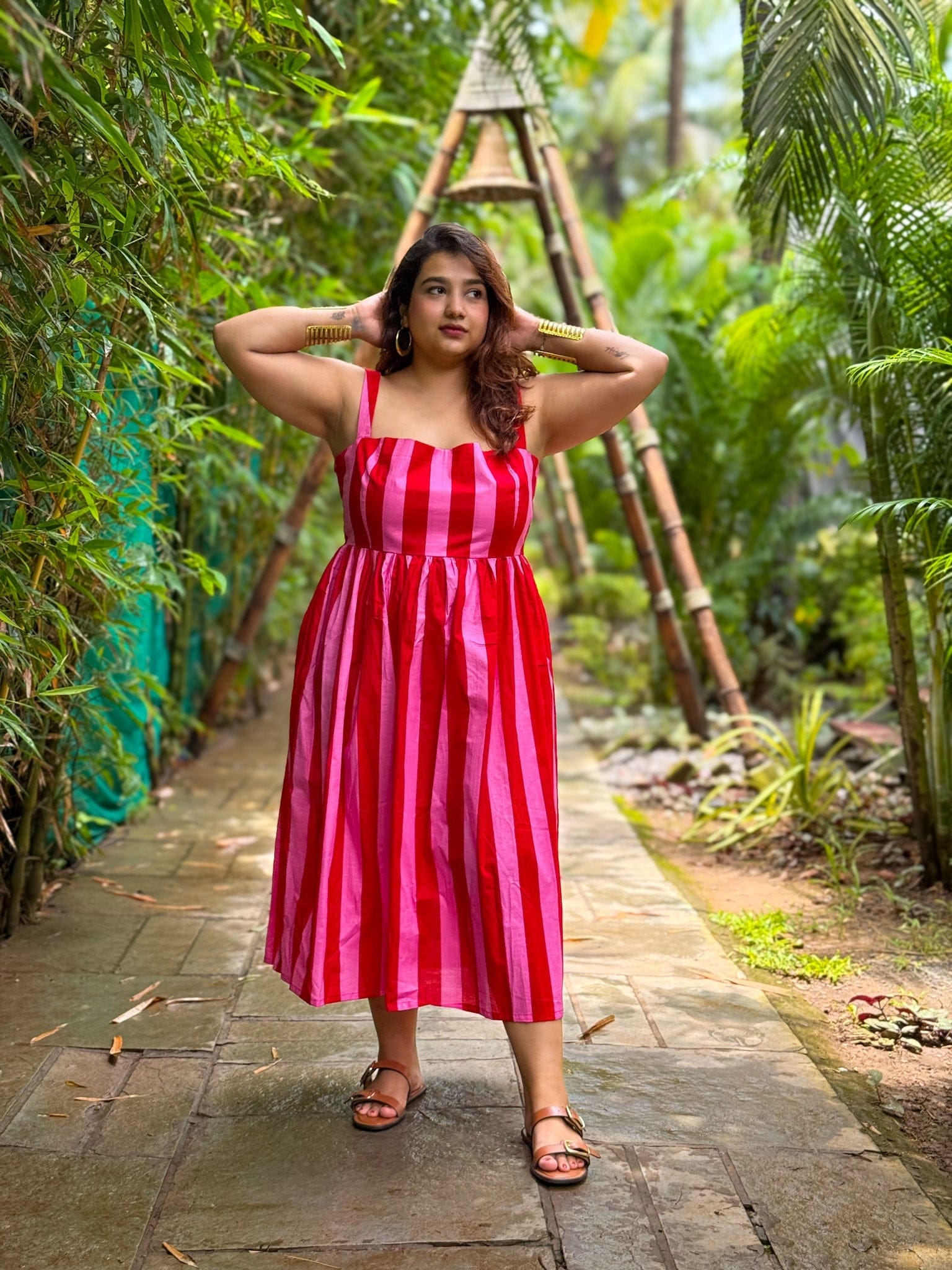 Flamingo Midi Dress