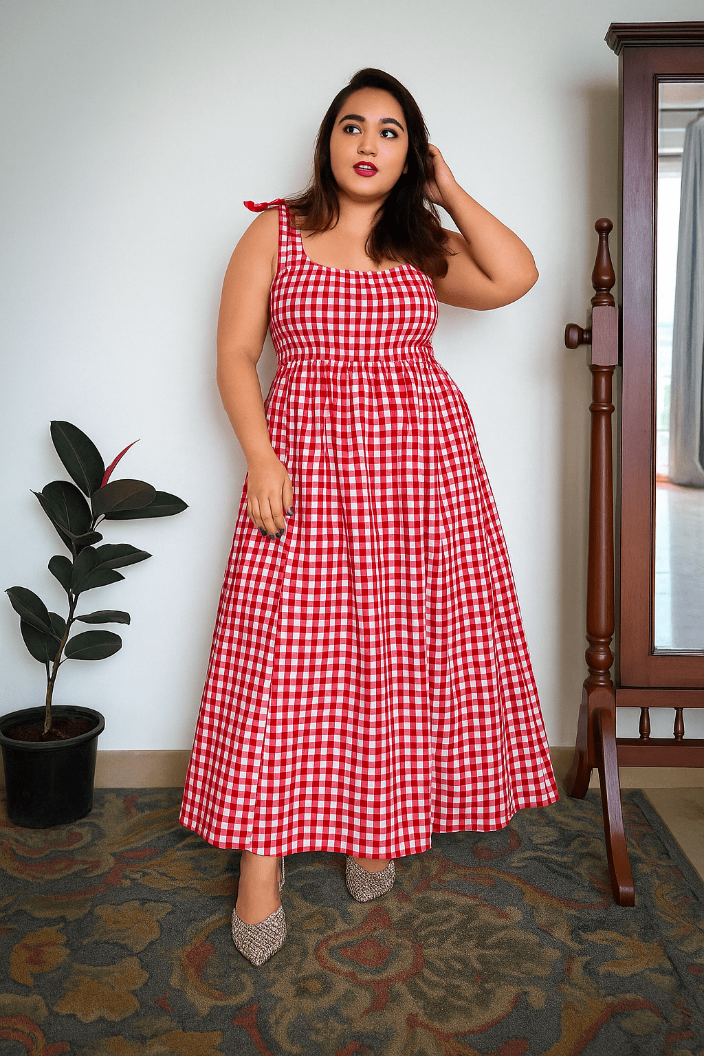 Red Biscoff Dress