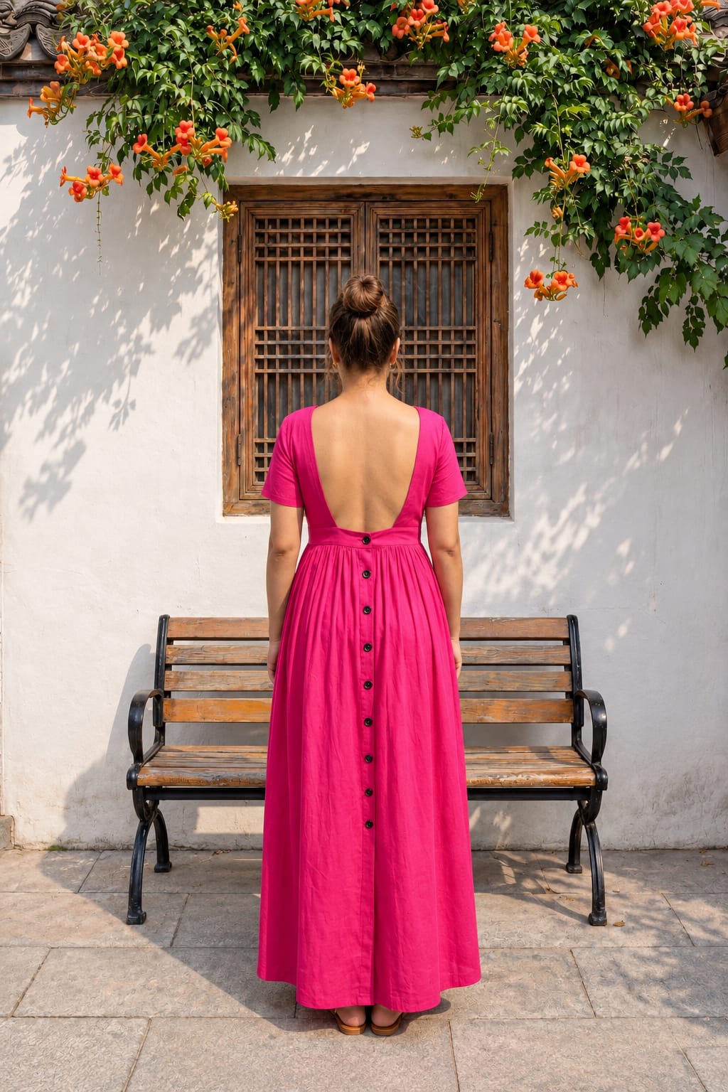 Fuchsia Mehar Dress - Ready To Ship