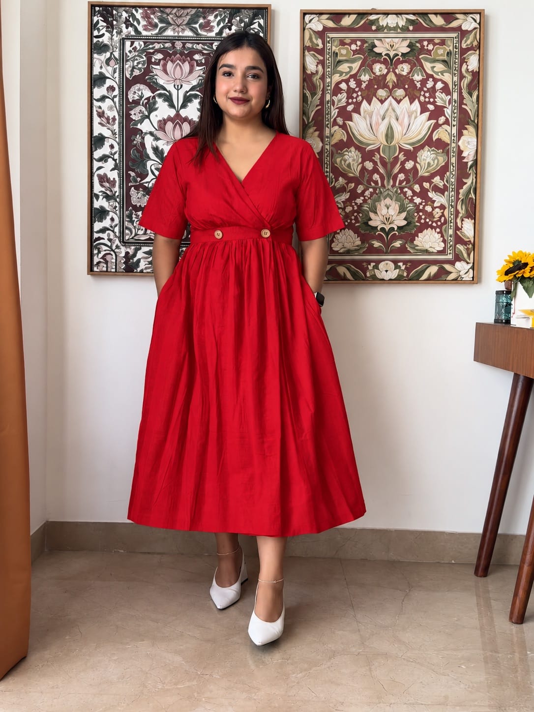 Red Kira Dress - Ready To Ship