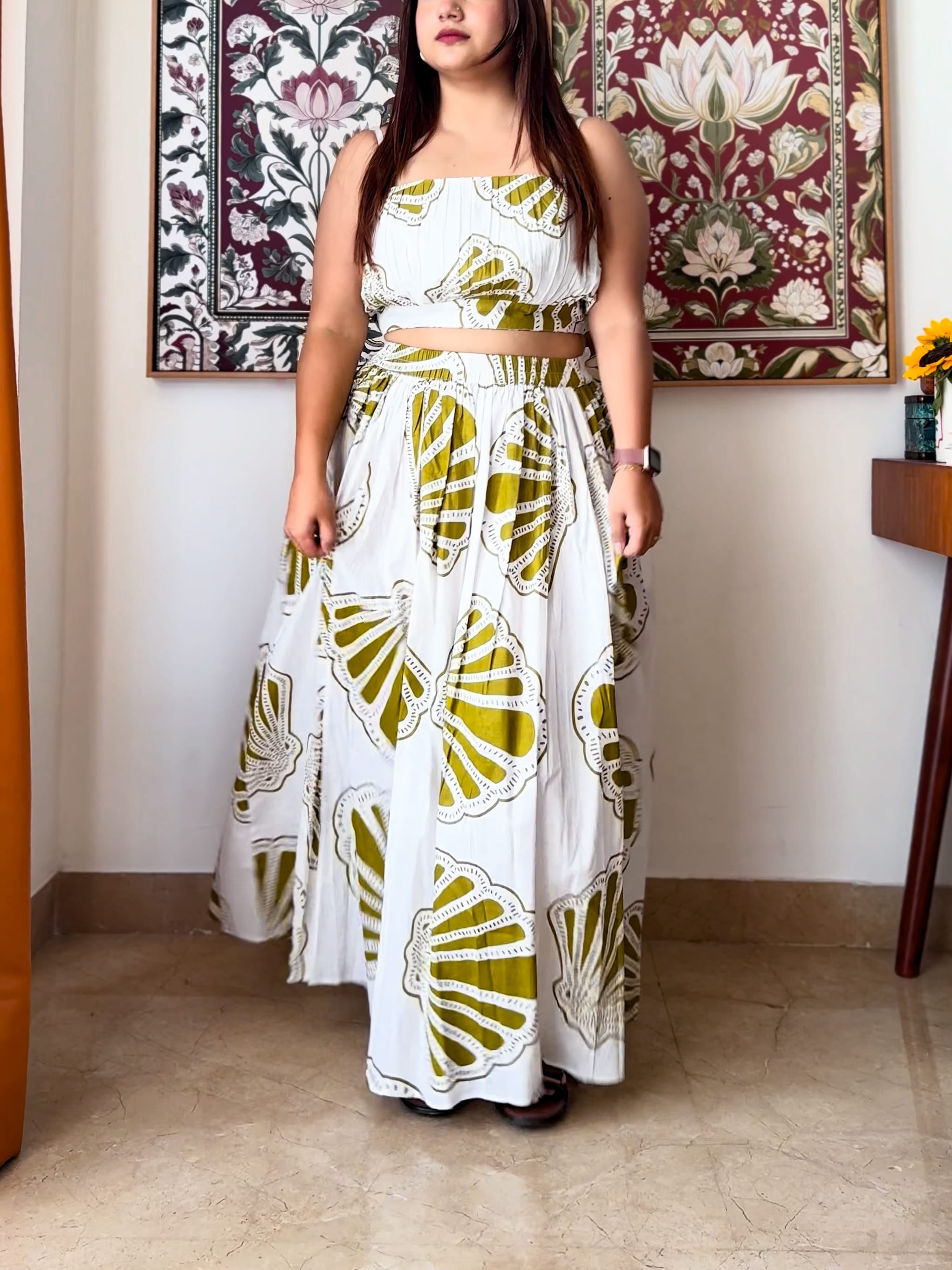 Olive Seashell Chiara Set
