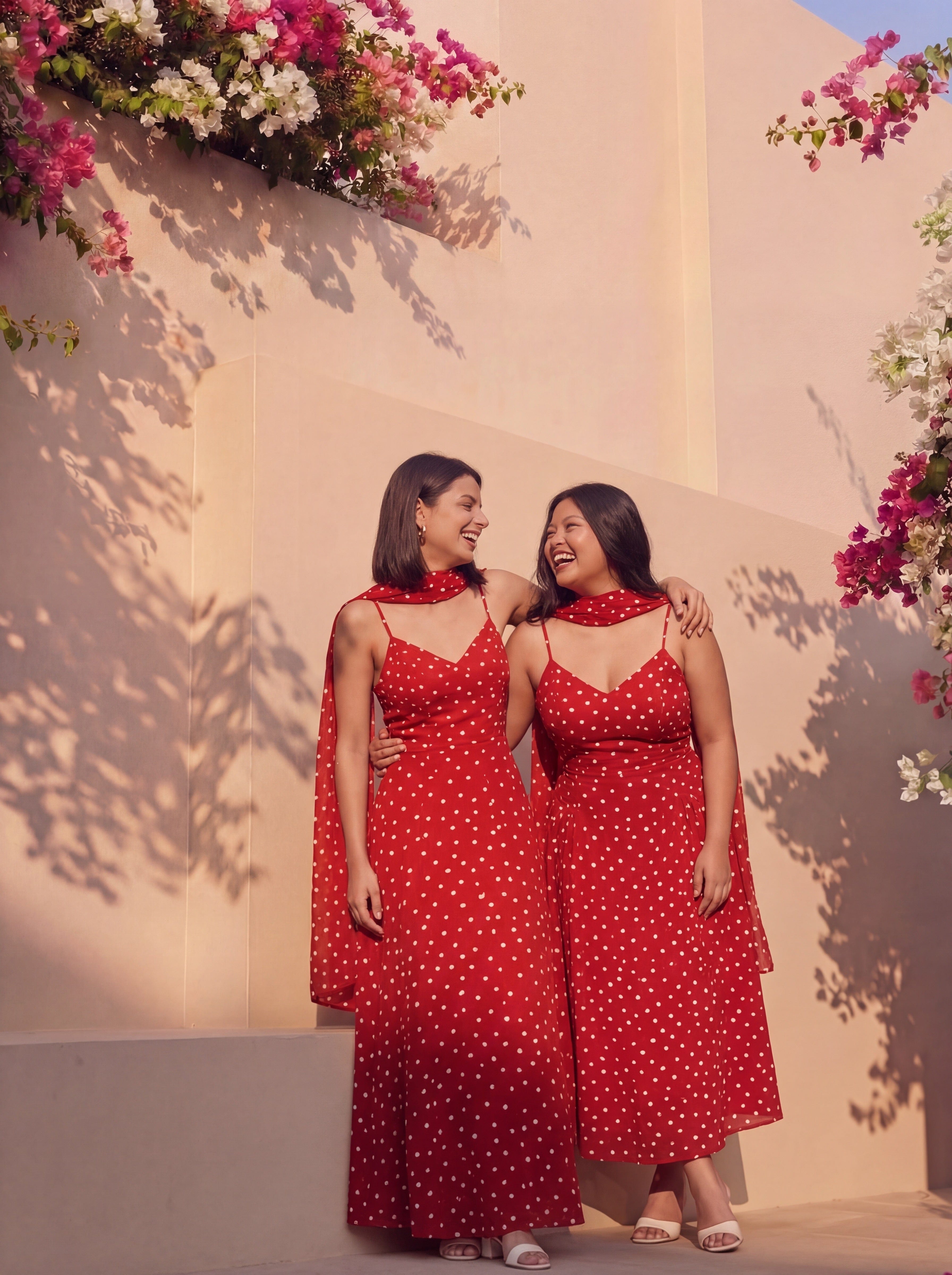 Red Polka Kareena Dress