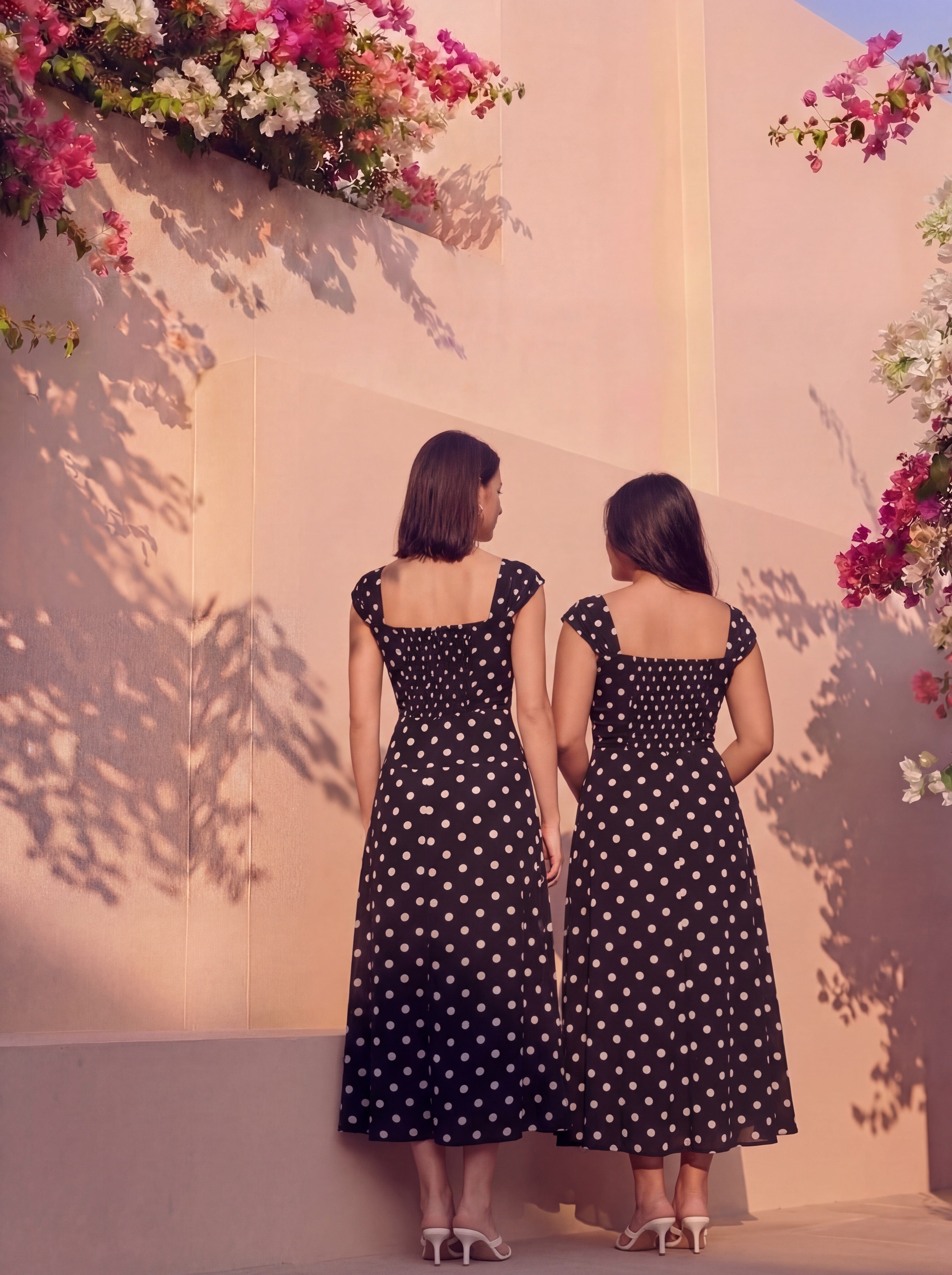 B&W Polka Carrie Dress