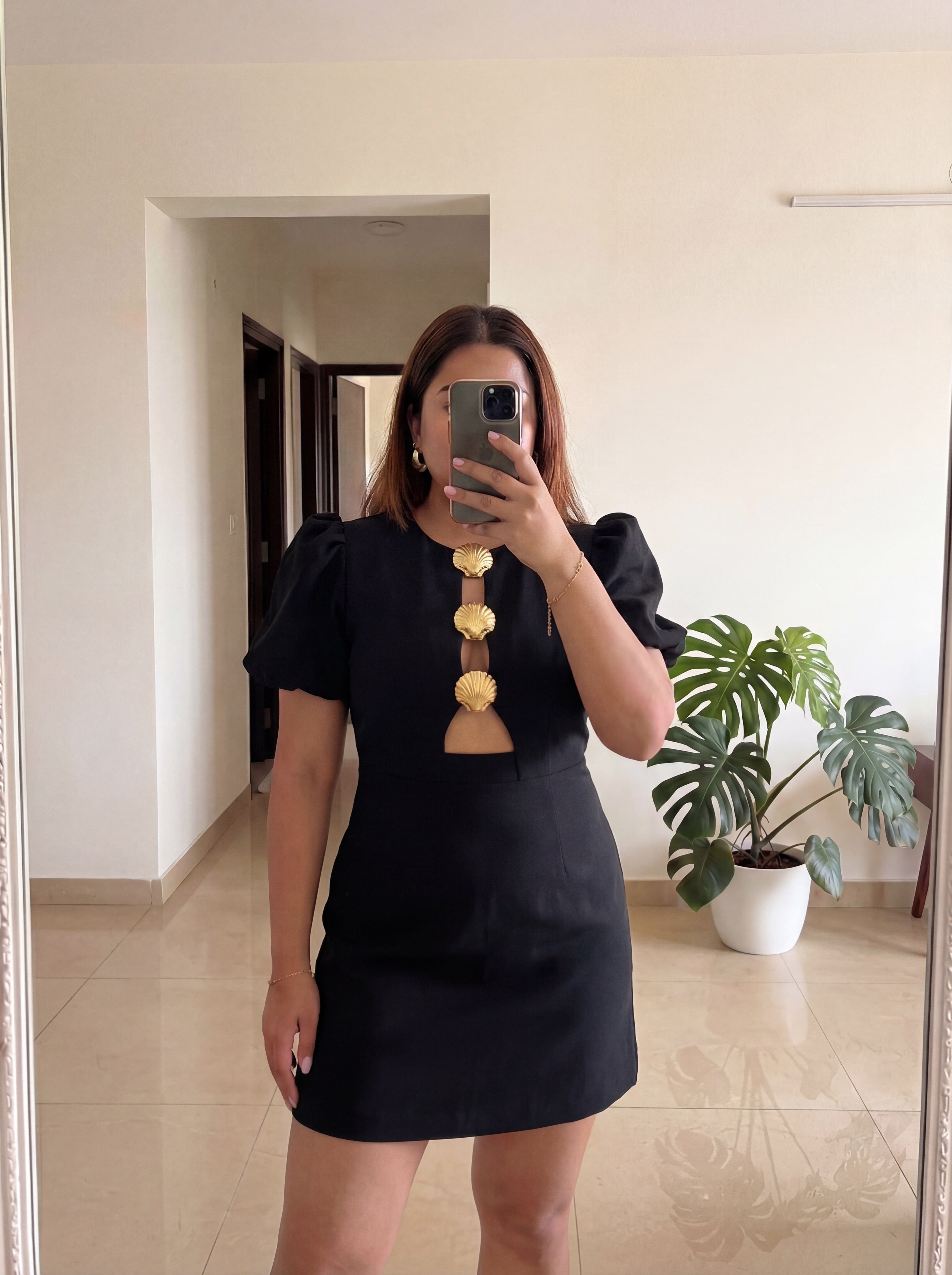 Diva Dress with Statement Brooches