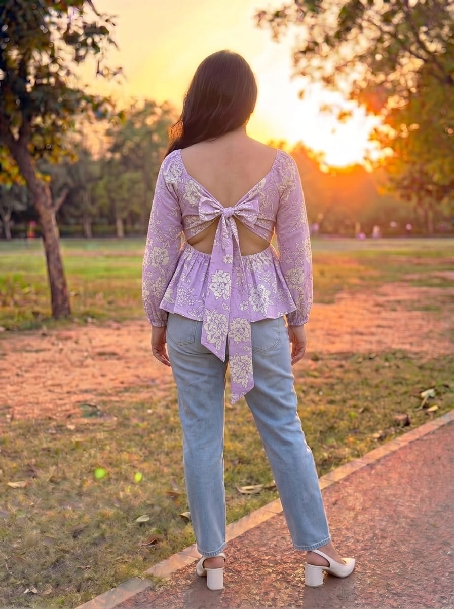 Freeshia Rachel Back Tie Top