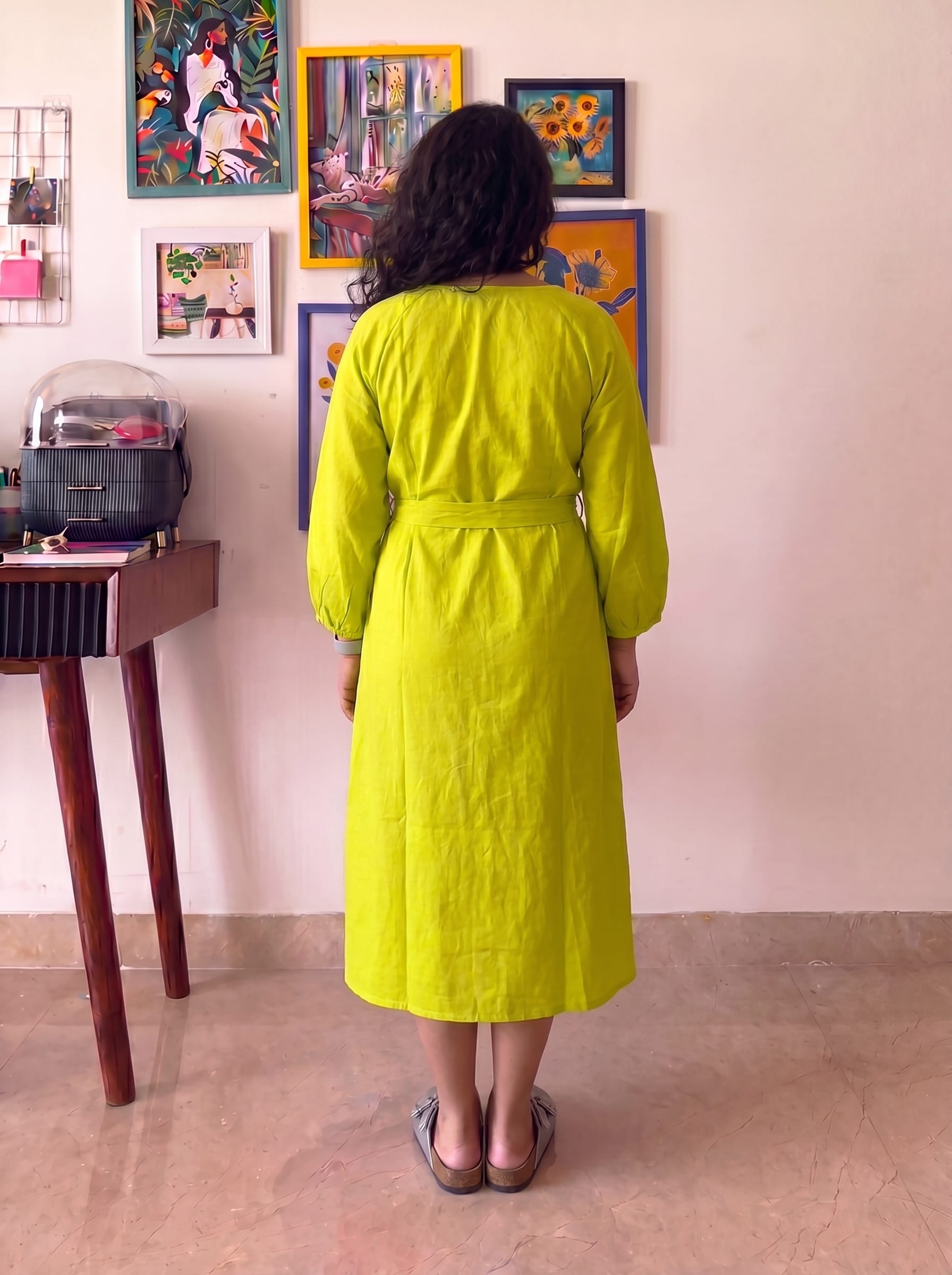 Lime Katrina Dress